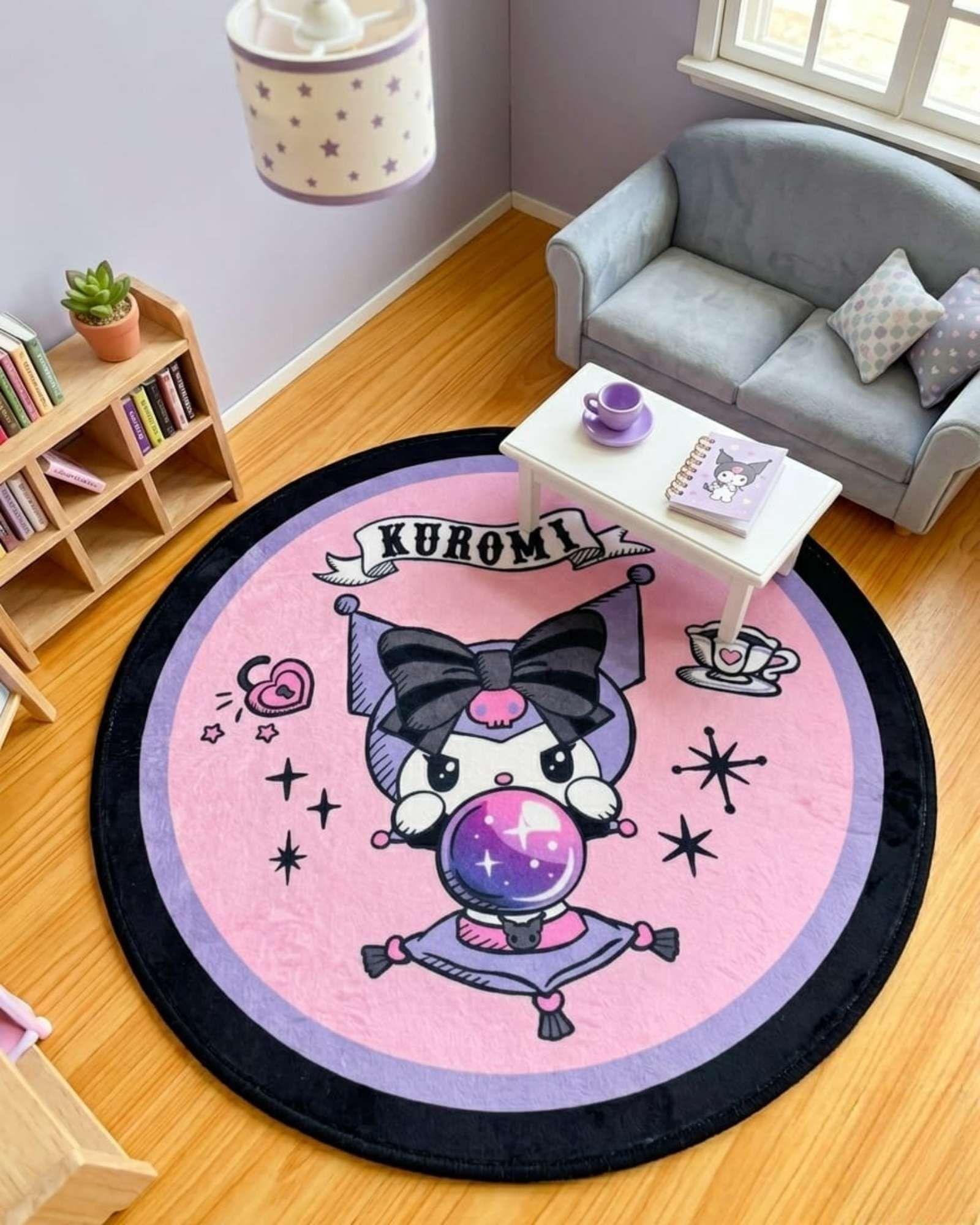 Alfombra Circular Acolchada Infantil De 80cm De Kurumi m1-0