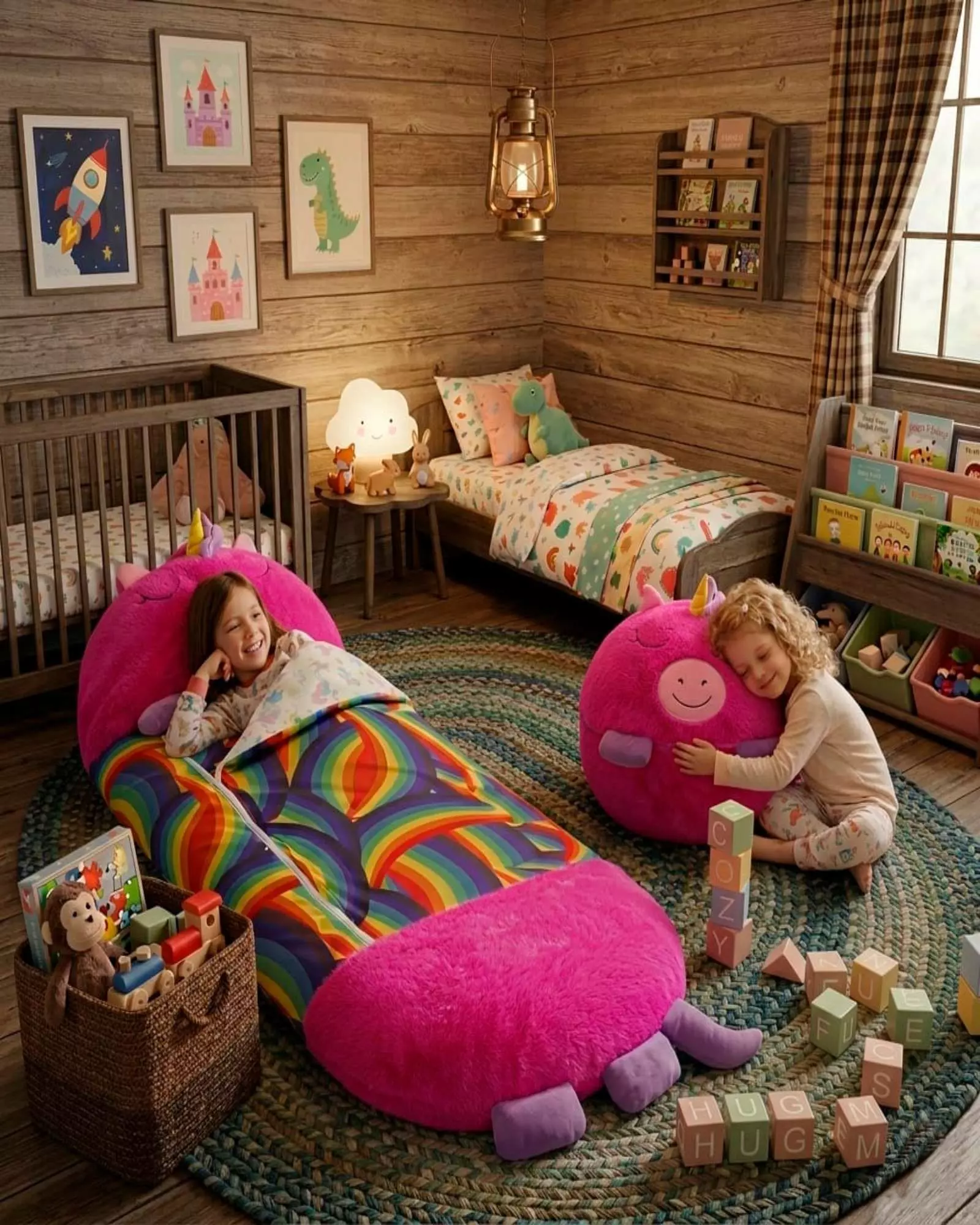 Saco de Dormir Para niños 2 en 1: Almohada y Saco Happy Nappers m5-3