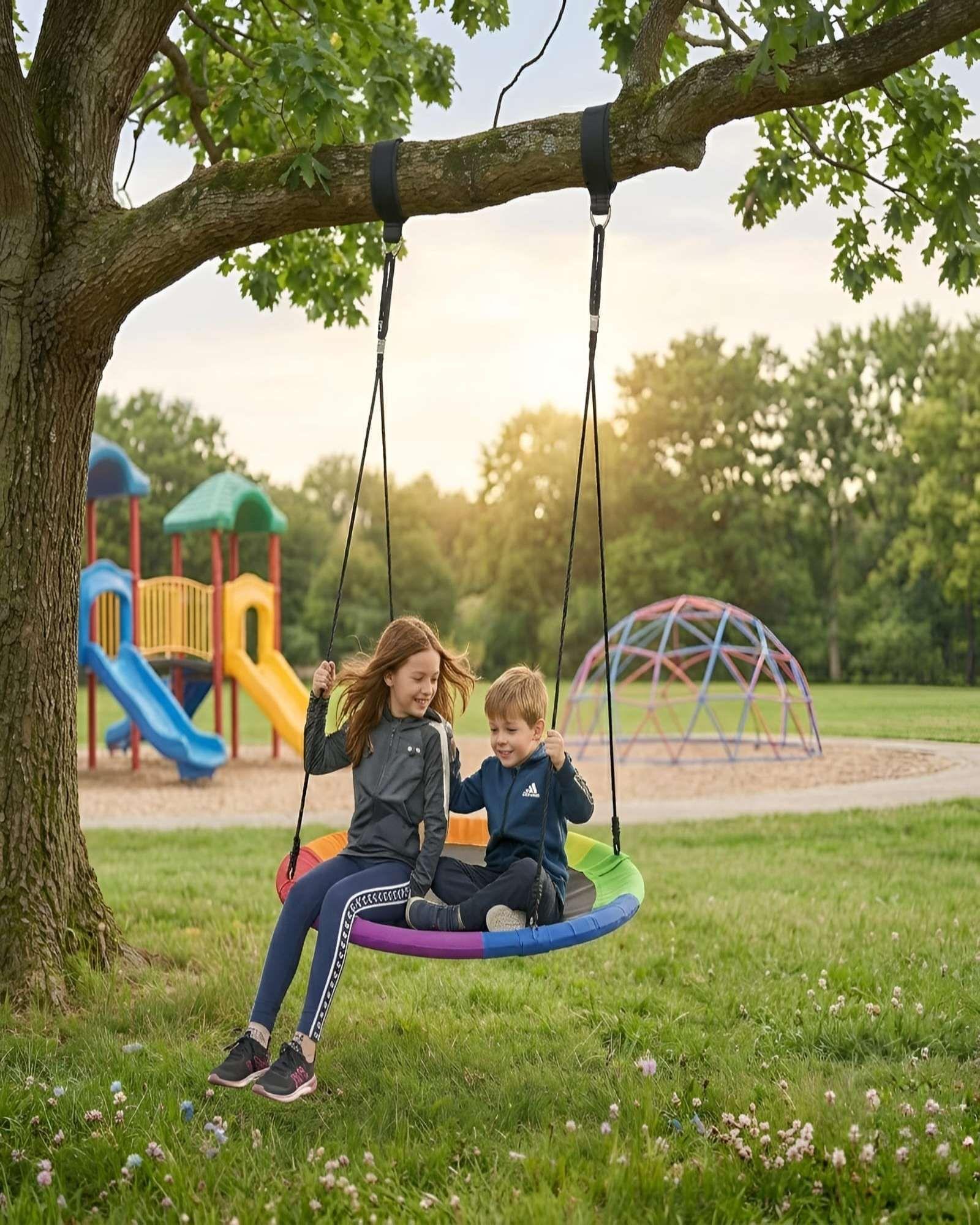 Columpio Nido Rainbow para Niños – Diversión Segura y Versátil-4