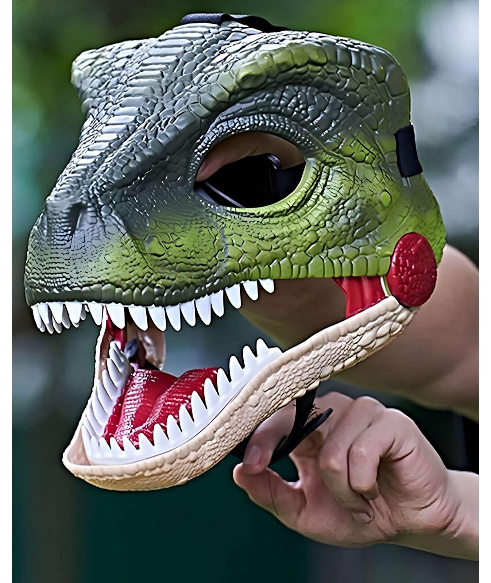 Juguete Máscara disfraz infantil de Dinosaurio VERDE-3