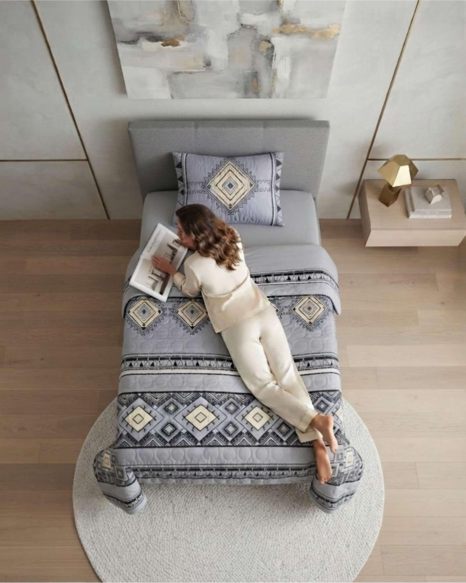 Quilt De Verano Delgado Y Fresco Plaza Y Media m3-3