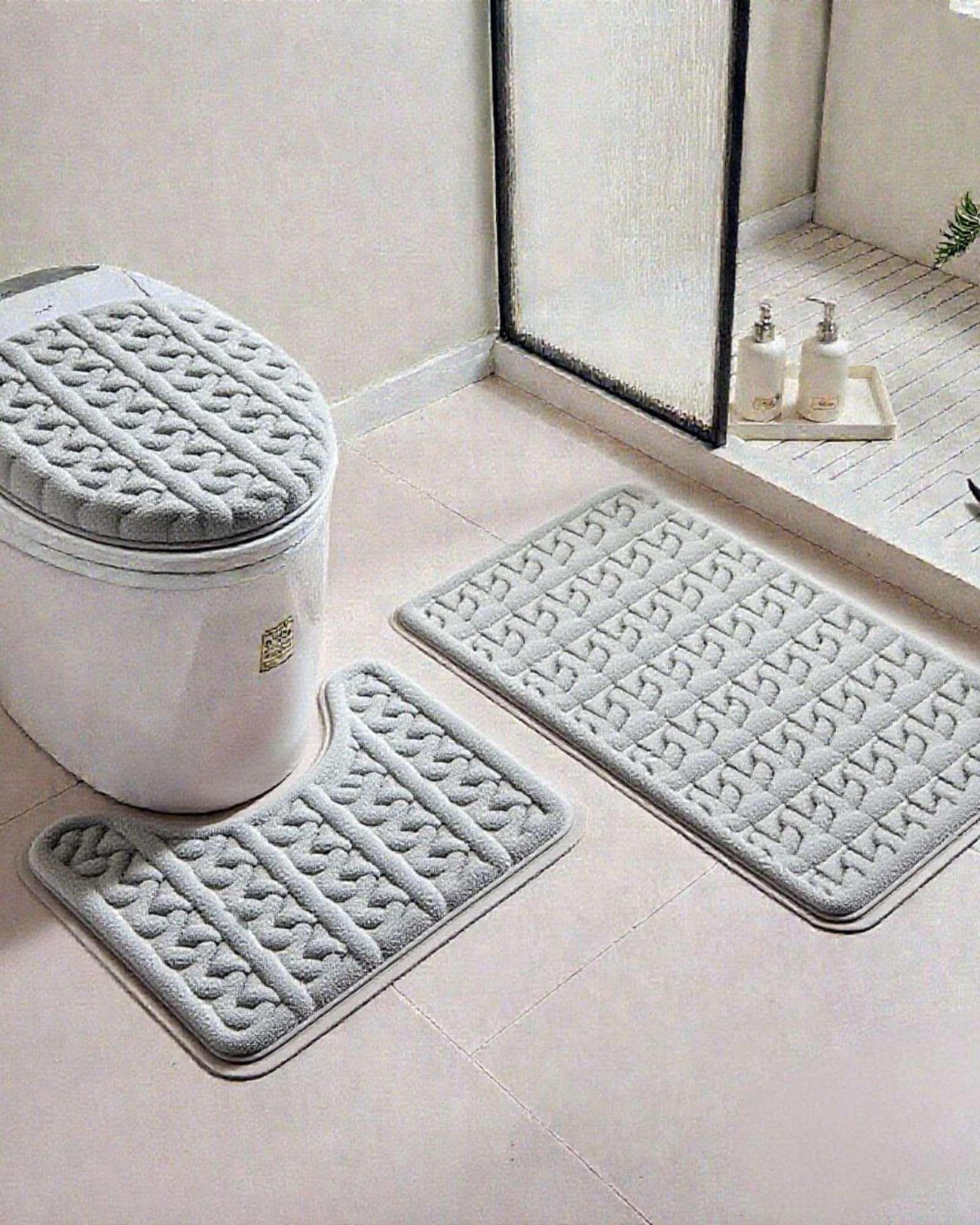 SET DE BAÑO 3 PIEZAS SUAVES Y ABSORBENTES m13-0