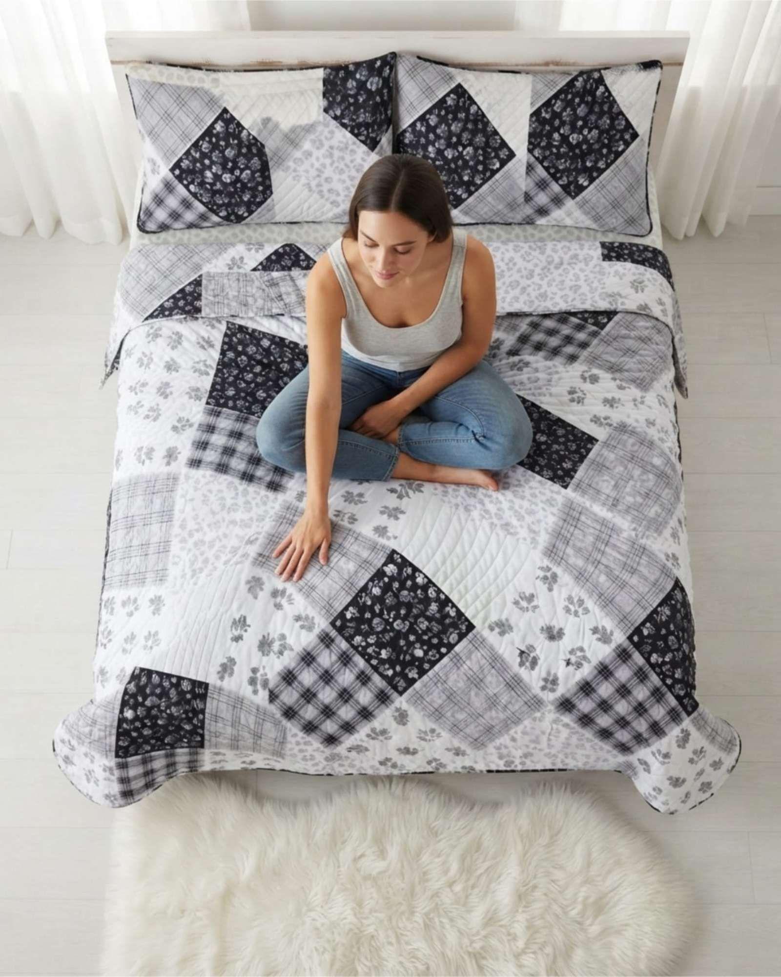 Quilt De Verano Mas Almohadas Textura Ultra Suave King m16-2