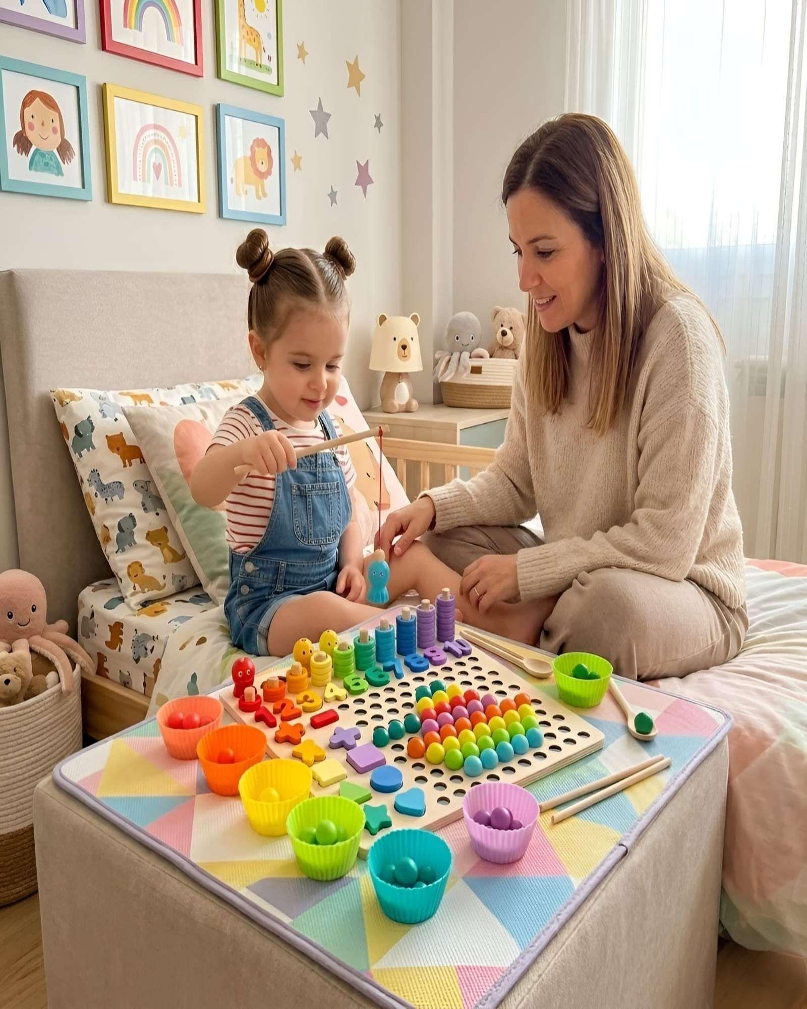 Juguete Montessori Didactico Para Niños 7 En 1-2