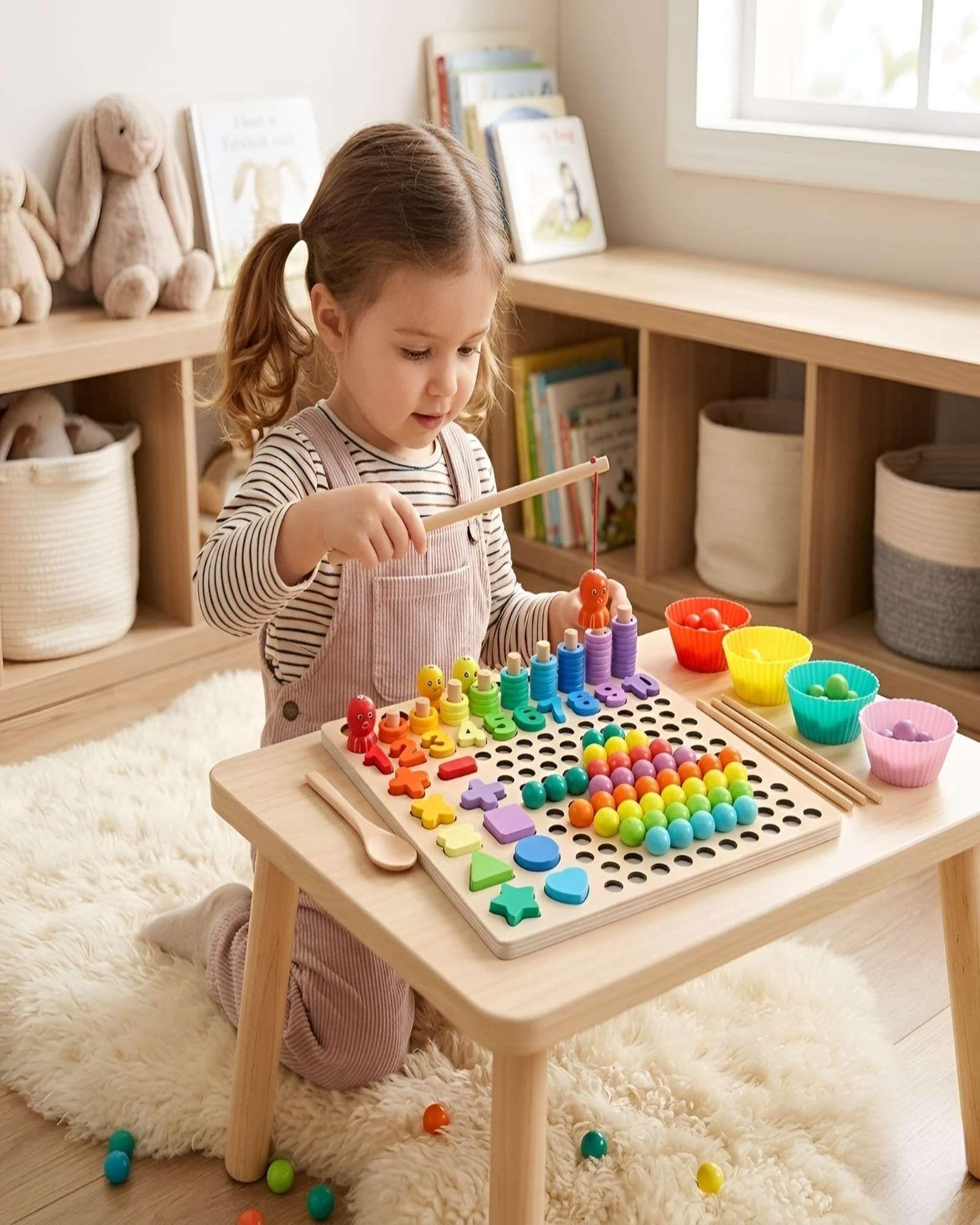Juguete Montessori Didactico Para Niños 7 En 1-4