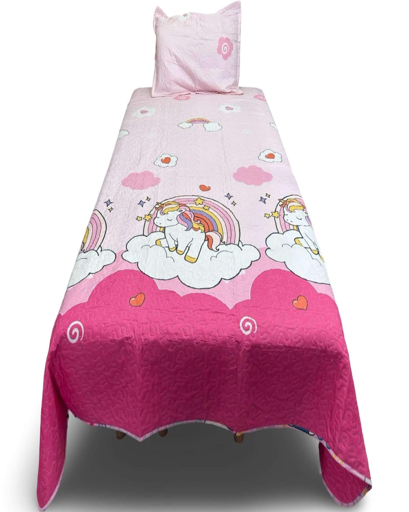 CUBRECAMA QUILT INFANTIL NIÑA DE VERANO-0