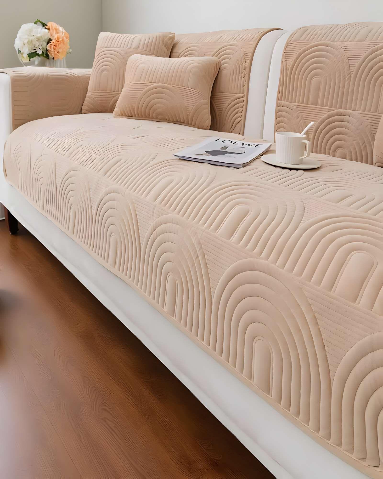 FUNDAS MAT PARA SOFA CON DISEÑO DE CURVAS BEIGE-2