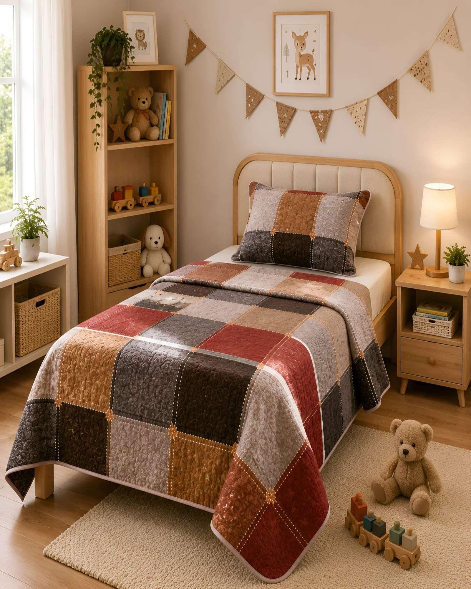 Quilt Delgado De Verano Plaza Y Media Mas Almohada Ultra Suaves m19-0
