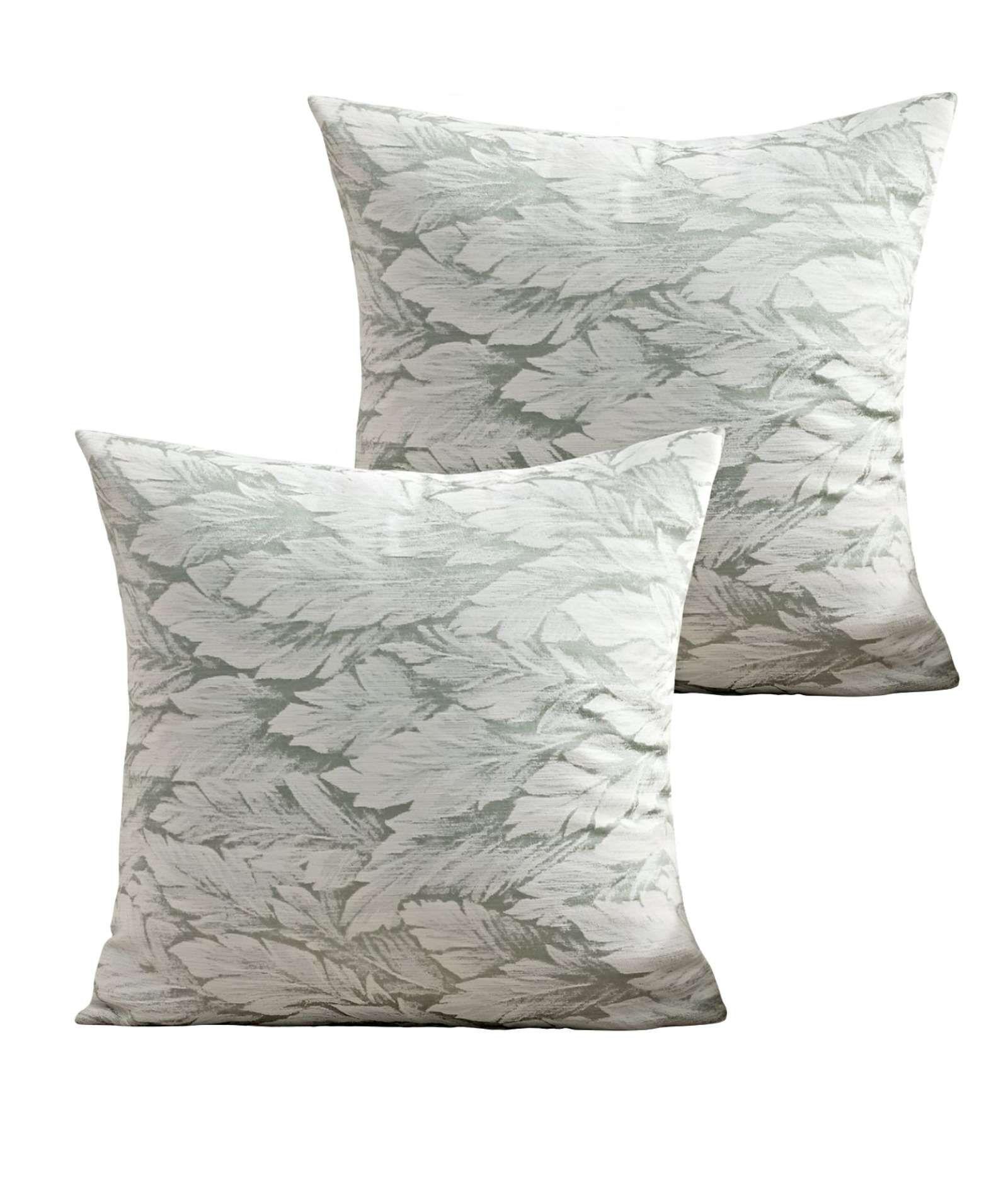 JUEGO DE 2 FUNDAS DE COJINES DISEÑO HOJA 45CM X 45 CM A4-0