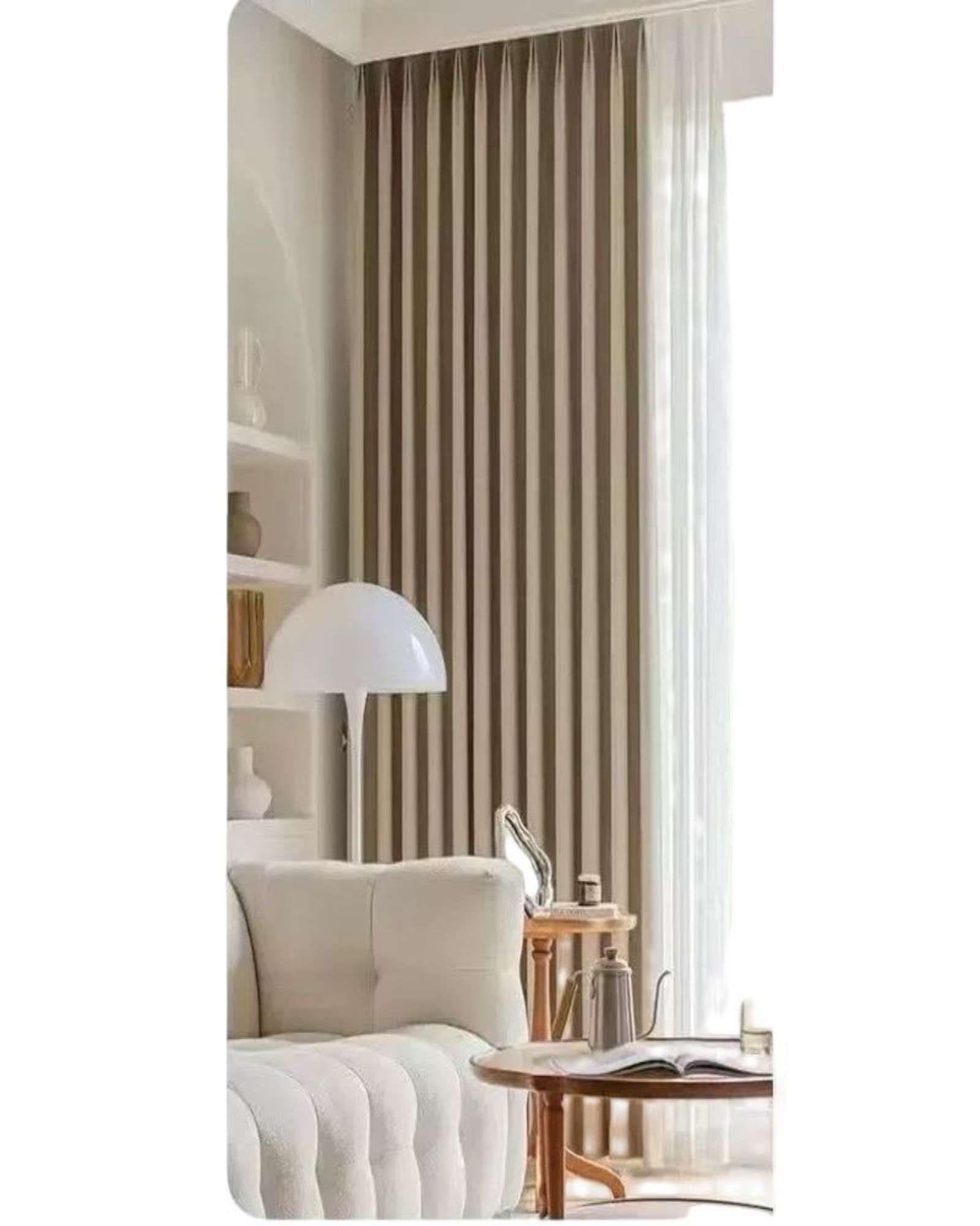 CORTINA LIVING DORMITORIO CON ARGOLLA BEIGE-1
