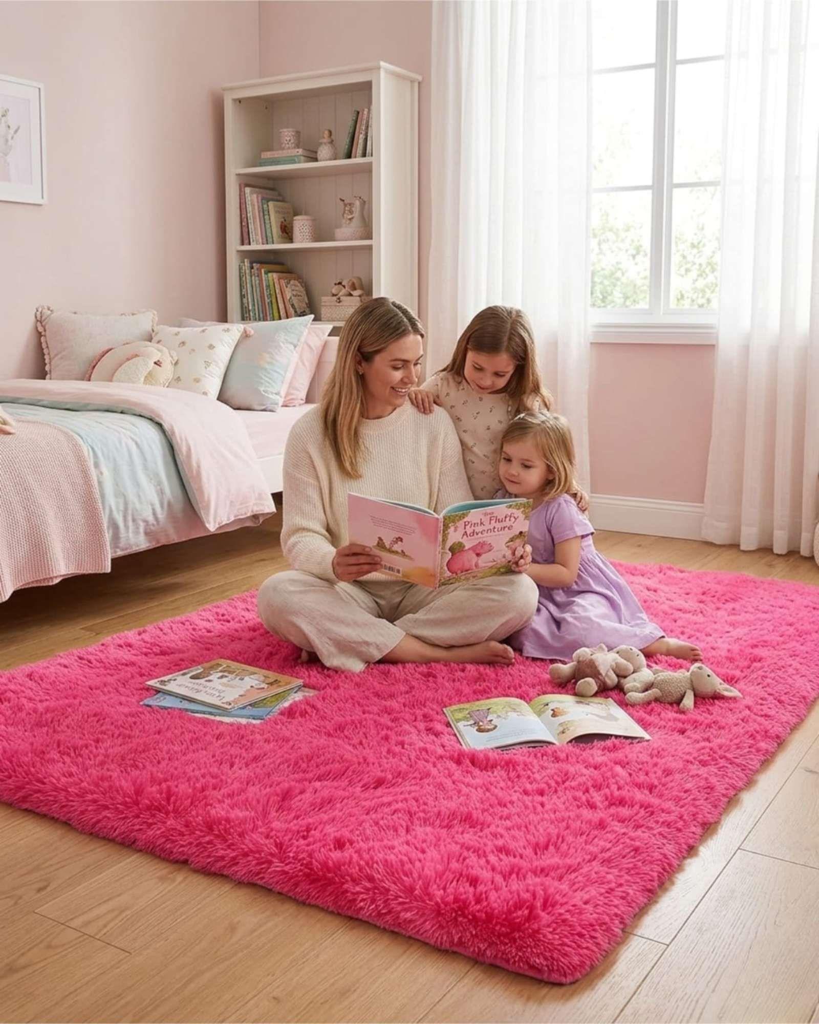 Alfombra Shaggy Peluda Extra Suave VERANO / INVIERNO 180 x 200 cm -12-2