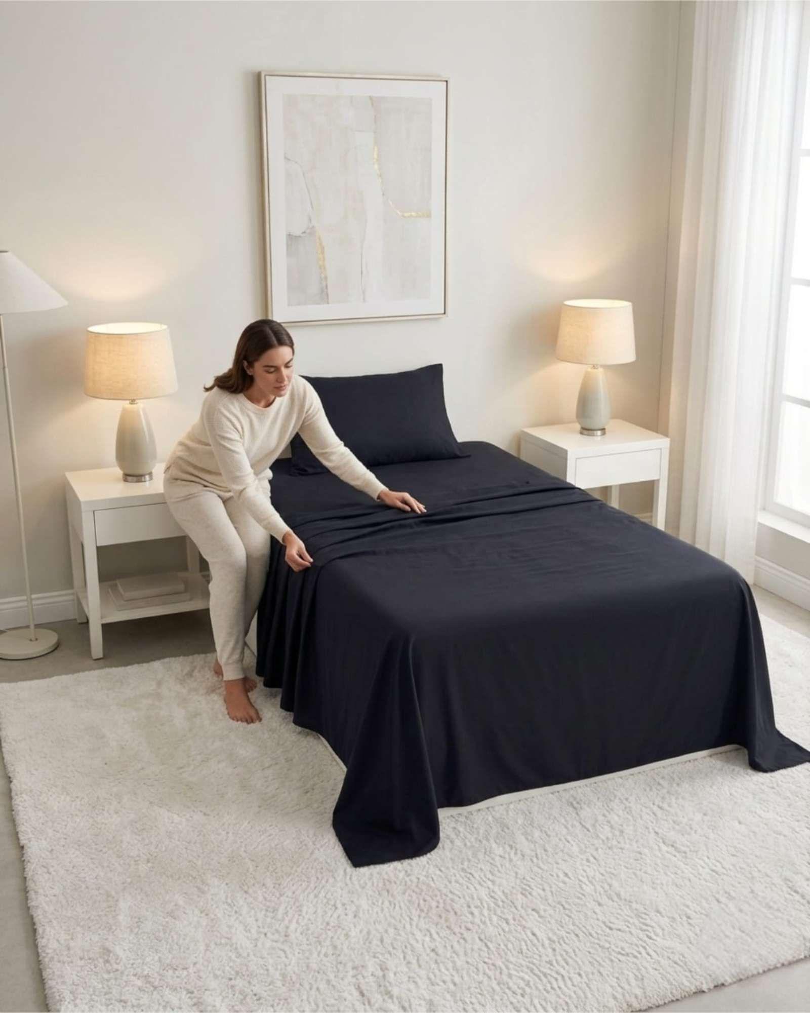 Set Sabanas Plaza y Media Con Almohada Rellena 4 Piezas A4-3