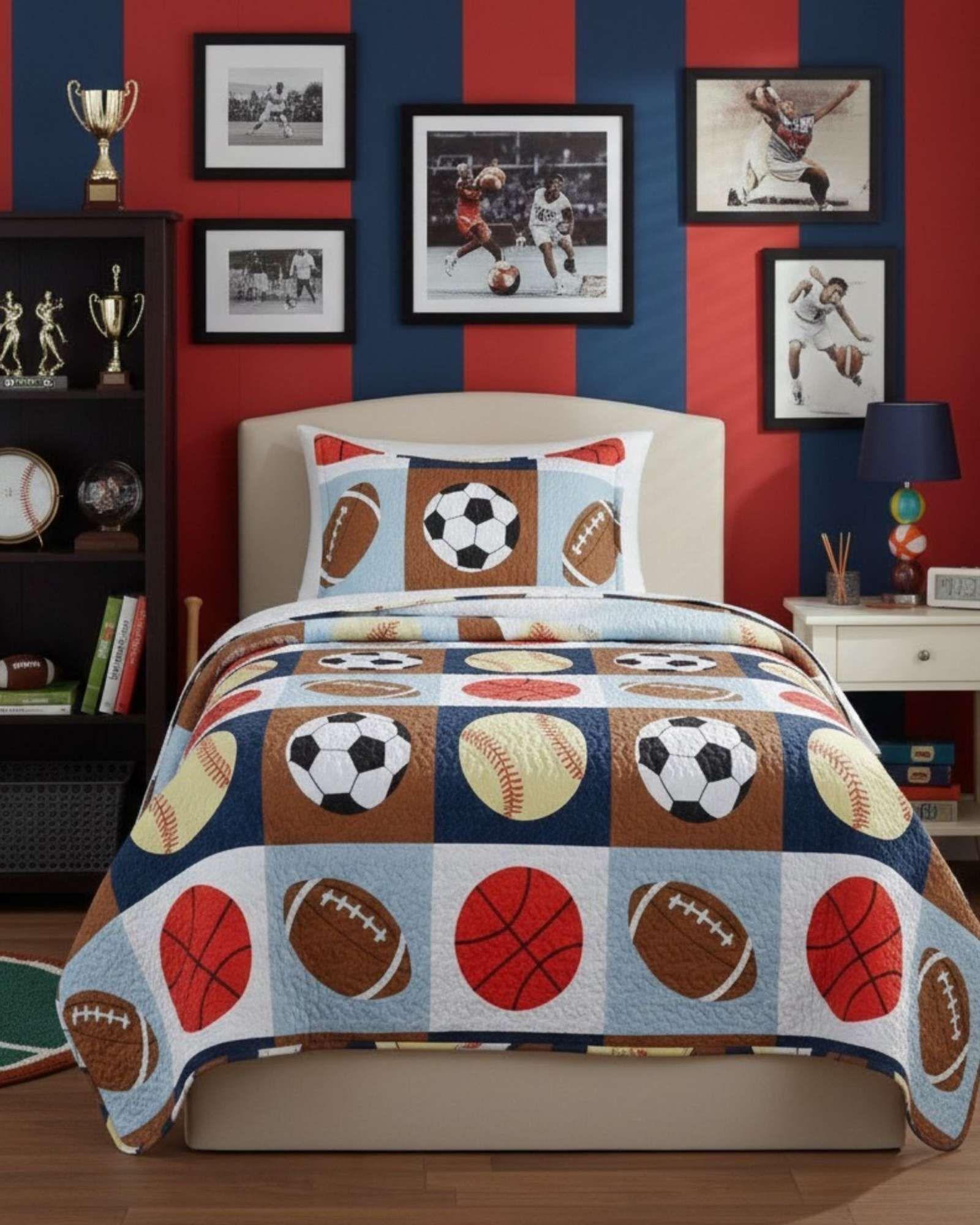 CUBRECAMA QUILT SHERPA INFANTIL PLAZA Y MEDIA DEPORTE-2