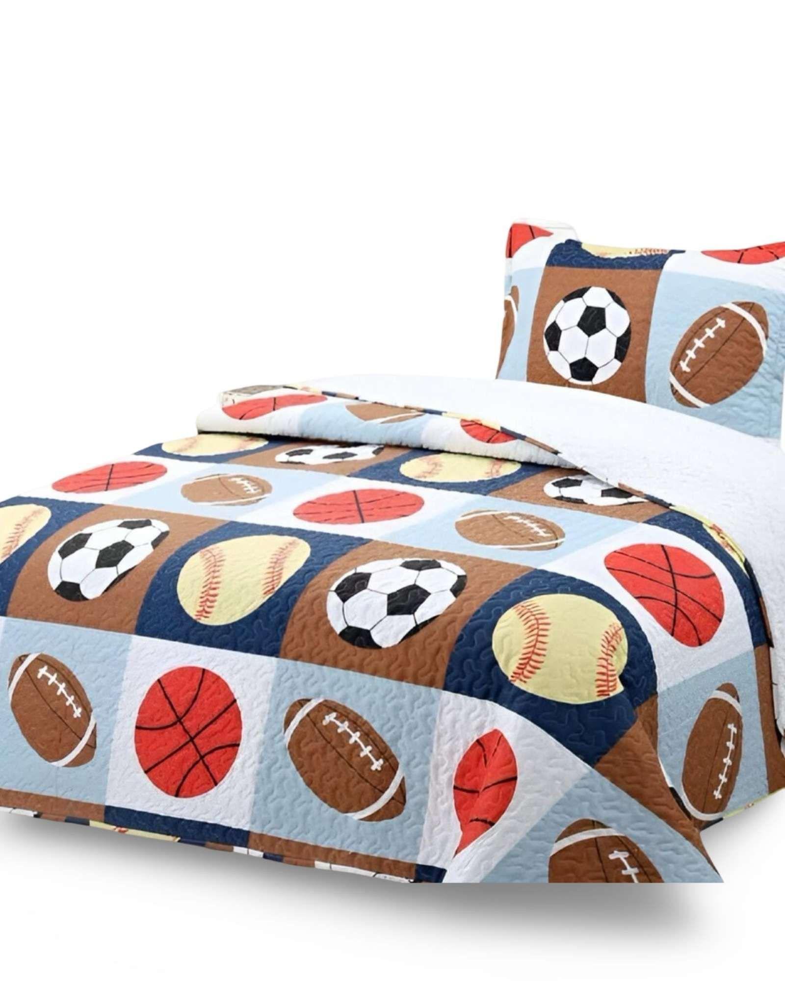 CUBRECAMA QUILT SHERPA INFANTIL PLAZA Y MEDIA DEPORTE-4