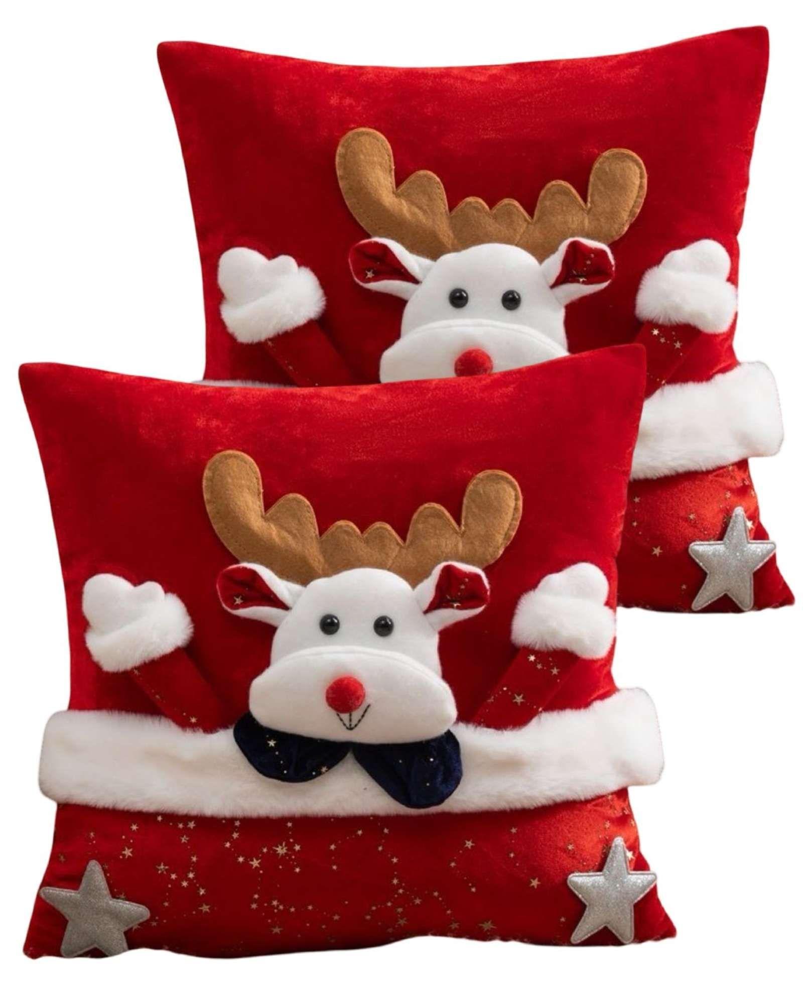 PACK DE 2 FUNDAS DE COJIN PARA NAVIDAD 3D   B8-0