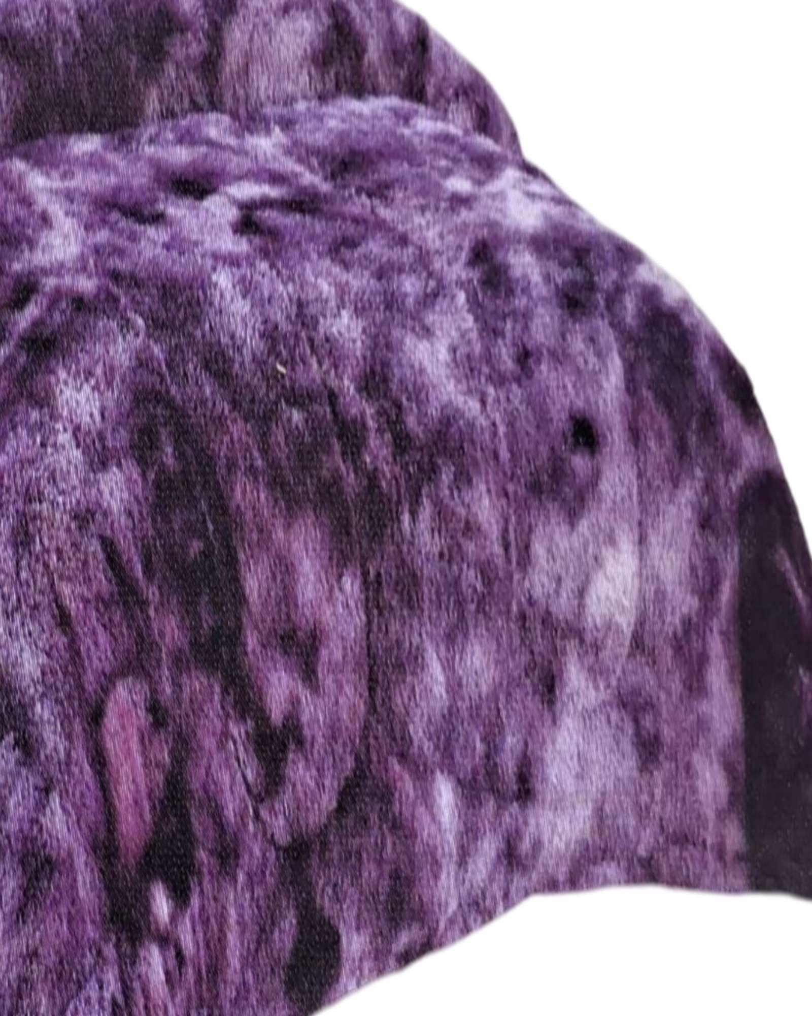 PLUMÓN PELUDO 2 PLAZAS MORADO JASPEADO-2