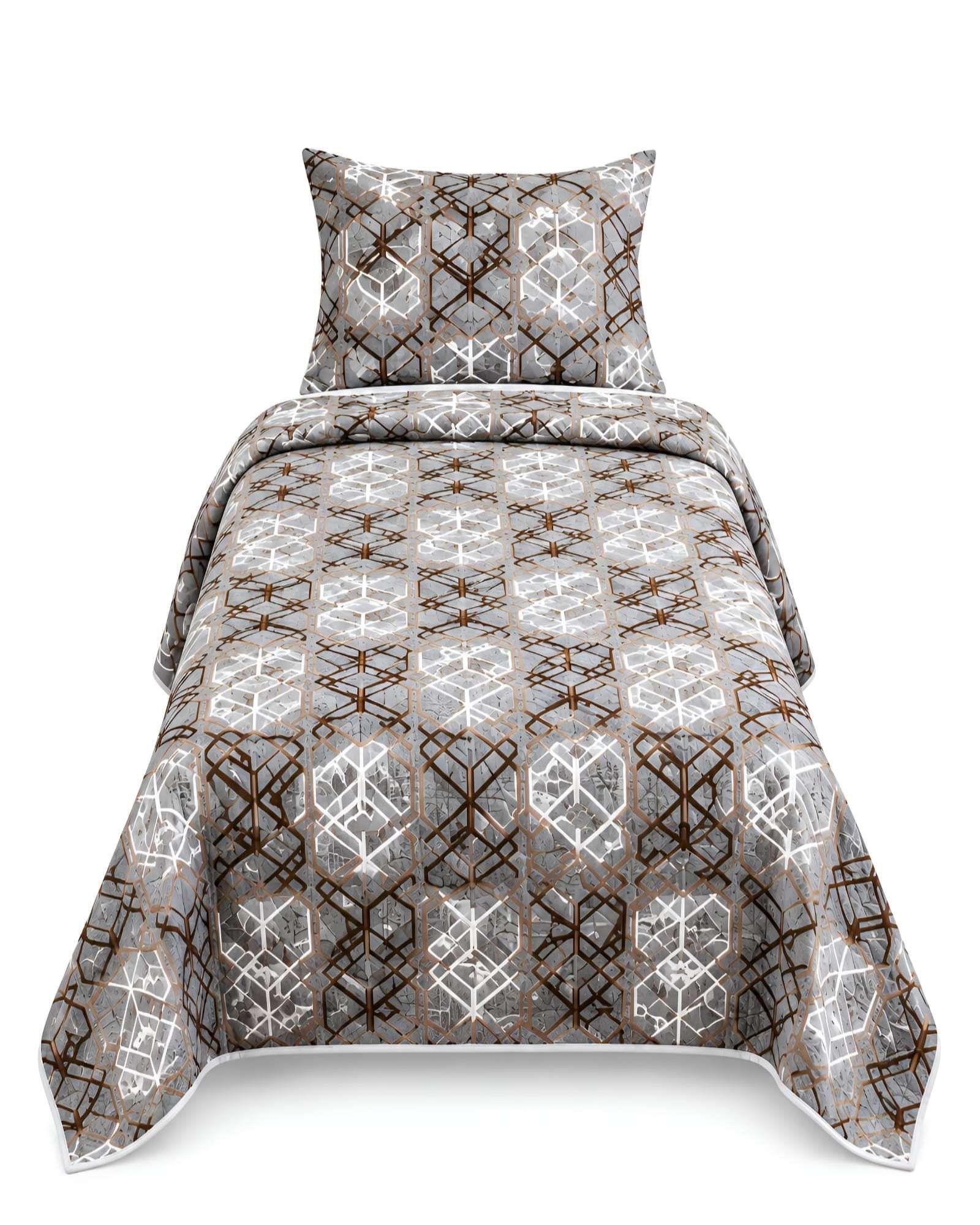 Set de Cubrecama y Funda de Almohada 1.5 plaza 180x230cm A18-4