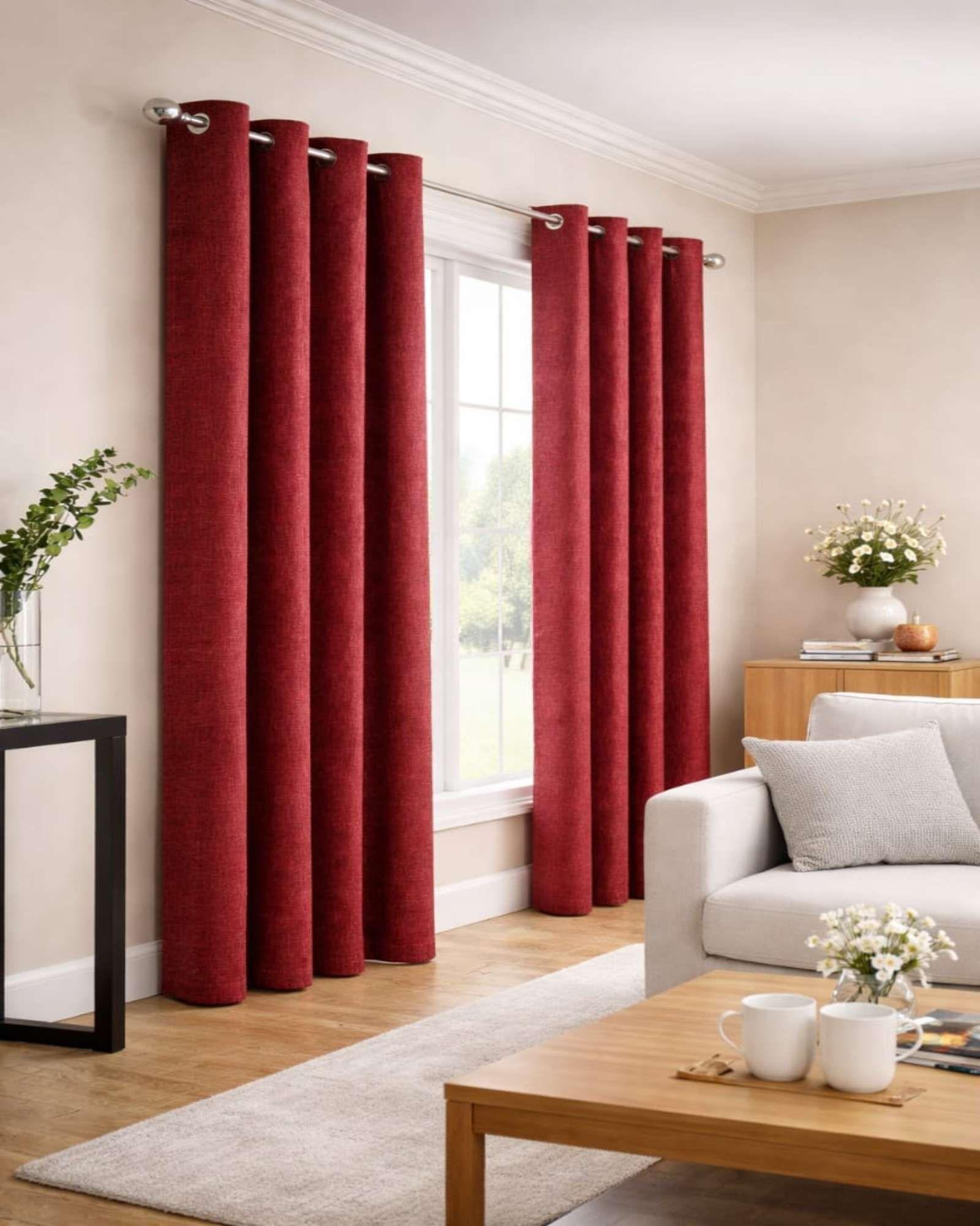 Set 2 Cortinas Blackout Aislantes De Ojales Metalicos m2-1