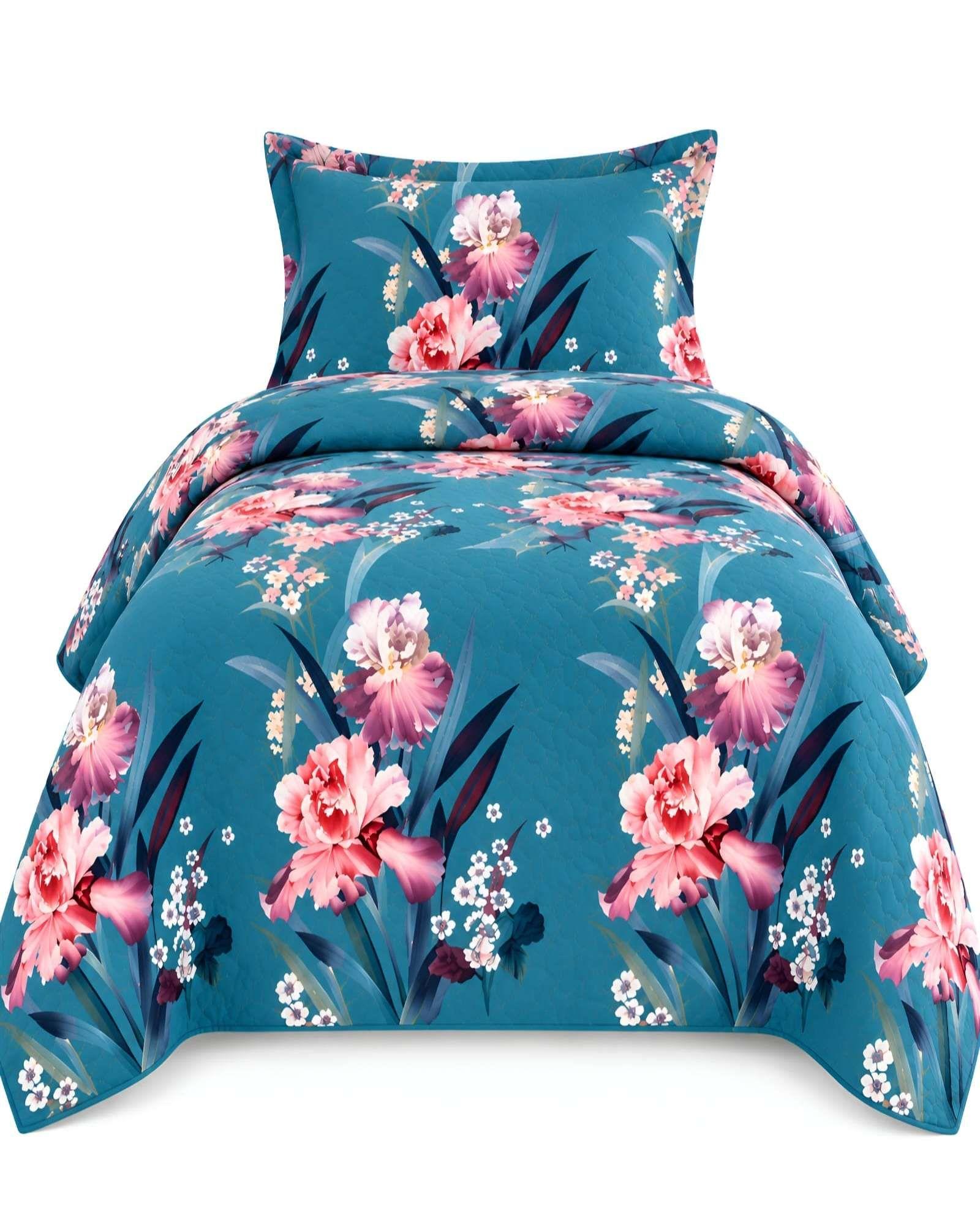 Cubrecamas Quilt de Verano Plaza y Media con Funda 09-4