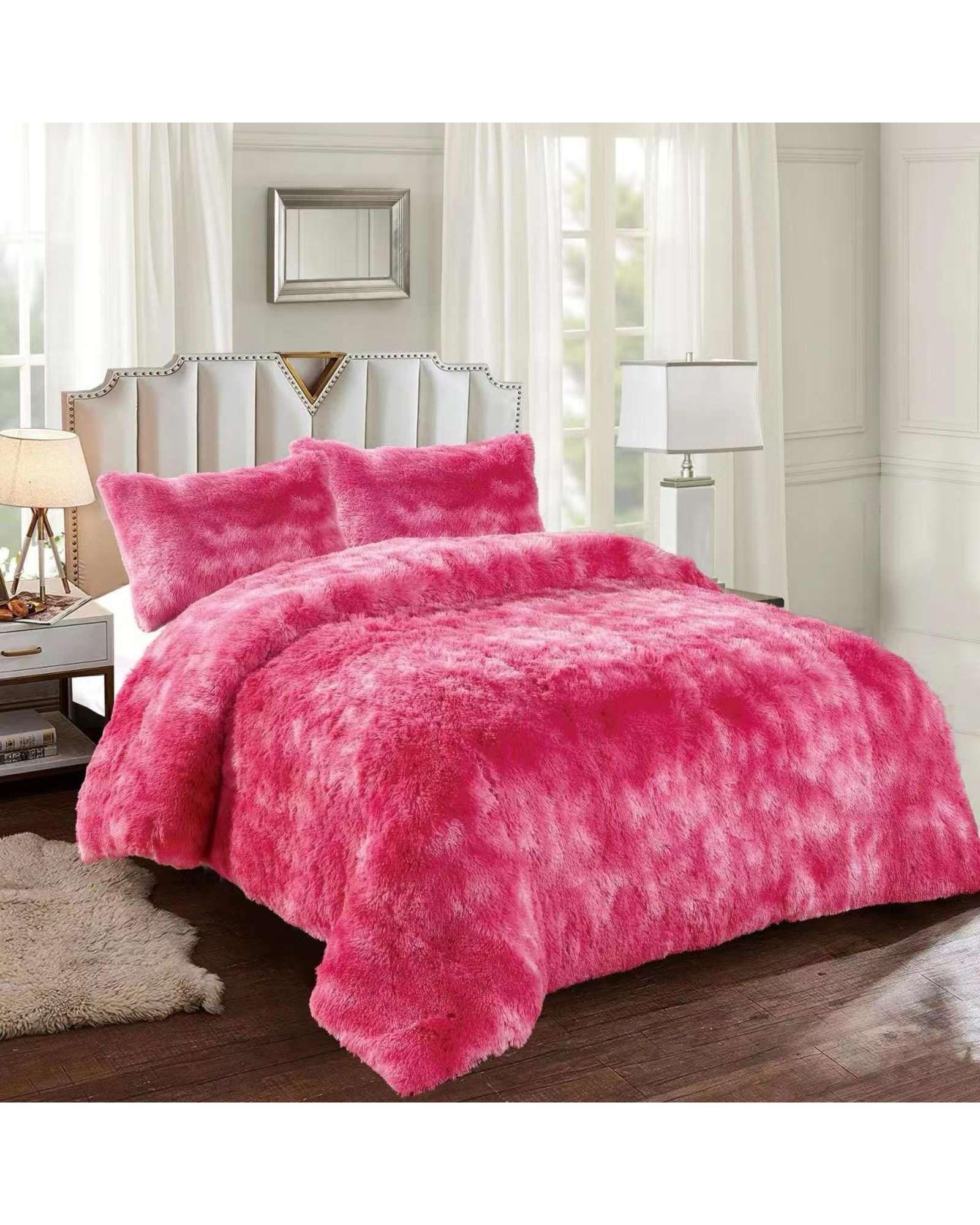 PLUMÓN PELUDO KING ROSADO JASPEADO -3