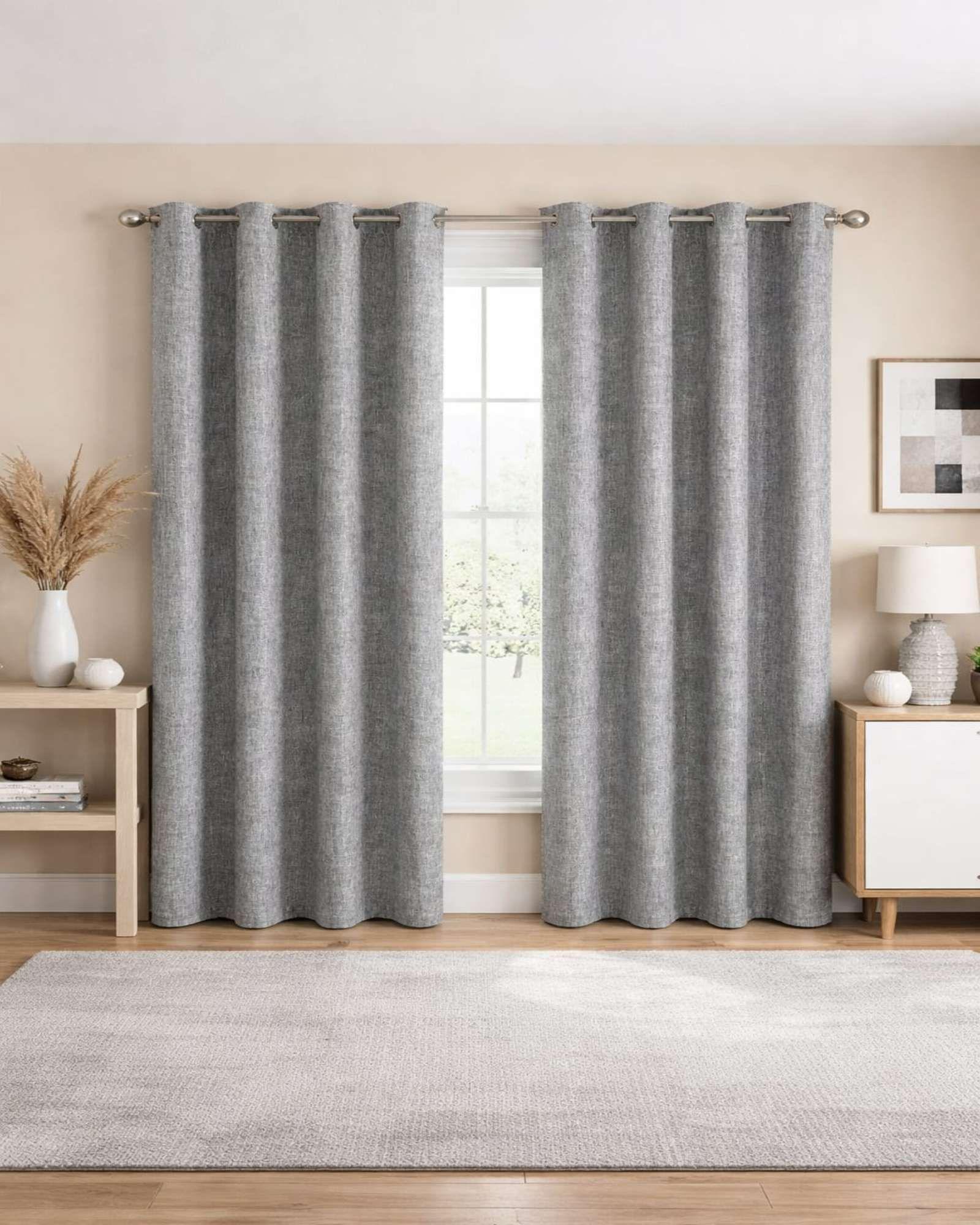 Set 2 Cortinas Blackout Aislantes De Ojales Metalicos m4-0