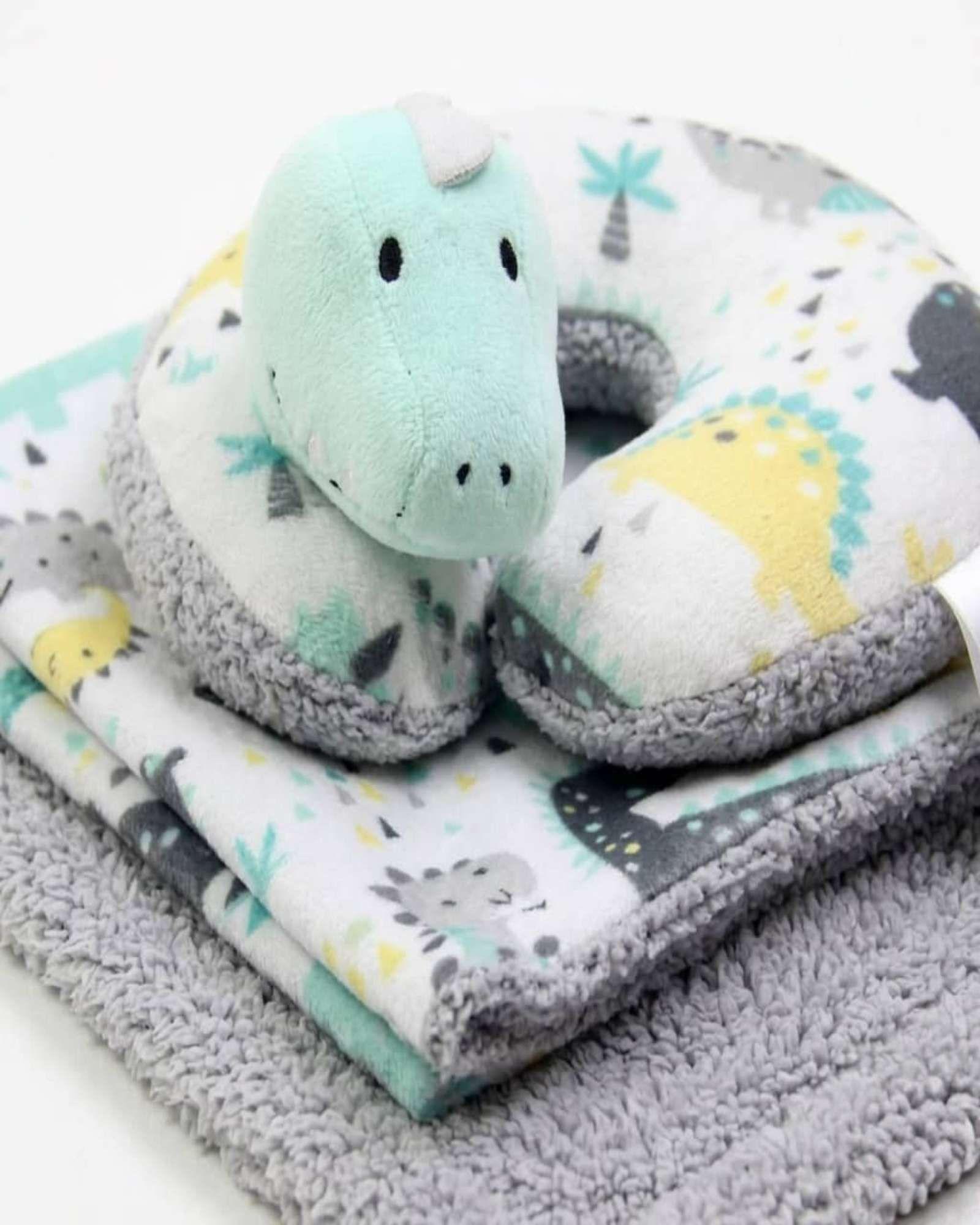 Set Manta Infantil Sherpa y Cojín de Cuello A5-2