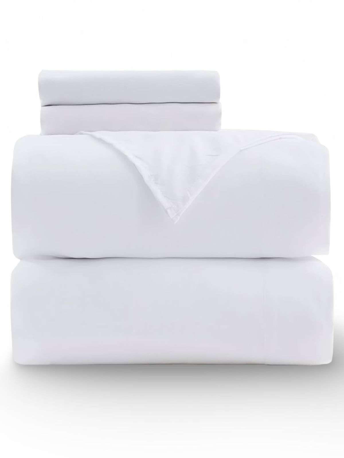 JUEGO DE SABANAS 210 HILOS DORAL PLAZA Y MEDIA BLANCO-4