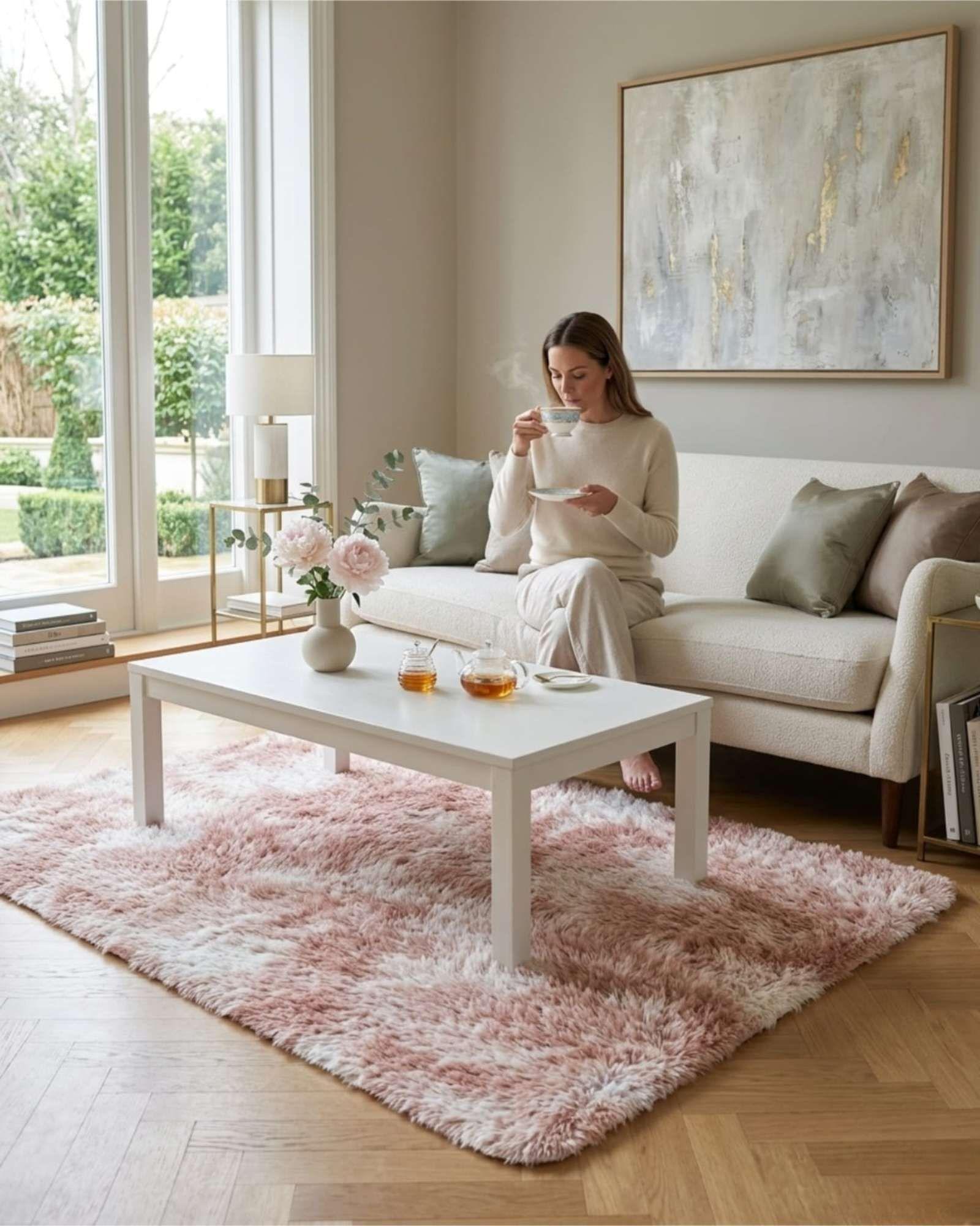 Alfombra Shaggy Peluda Extra Suave VERANO / INVIERNO 300 x 200 cm -06-2