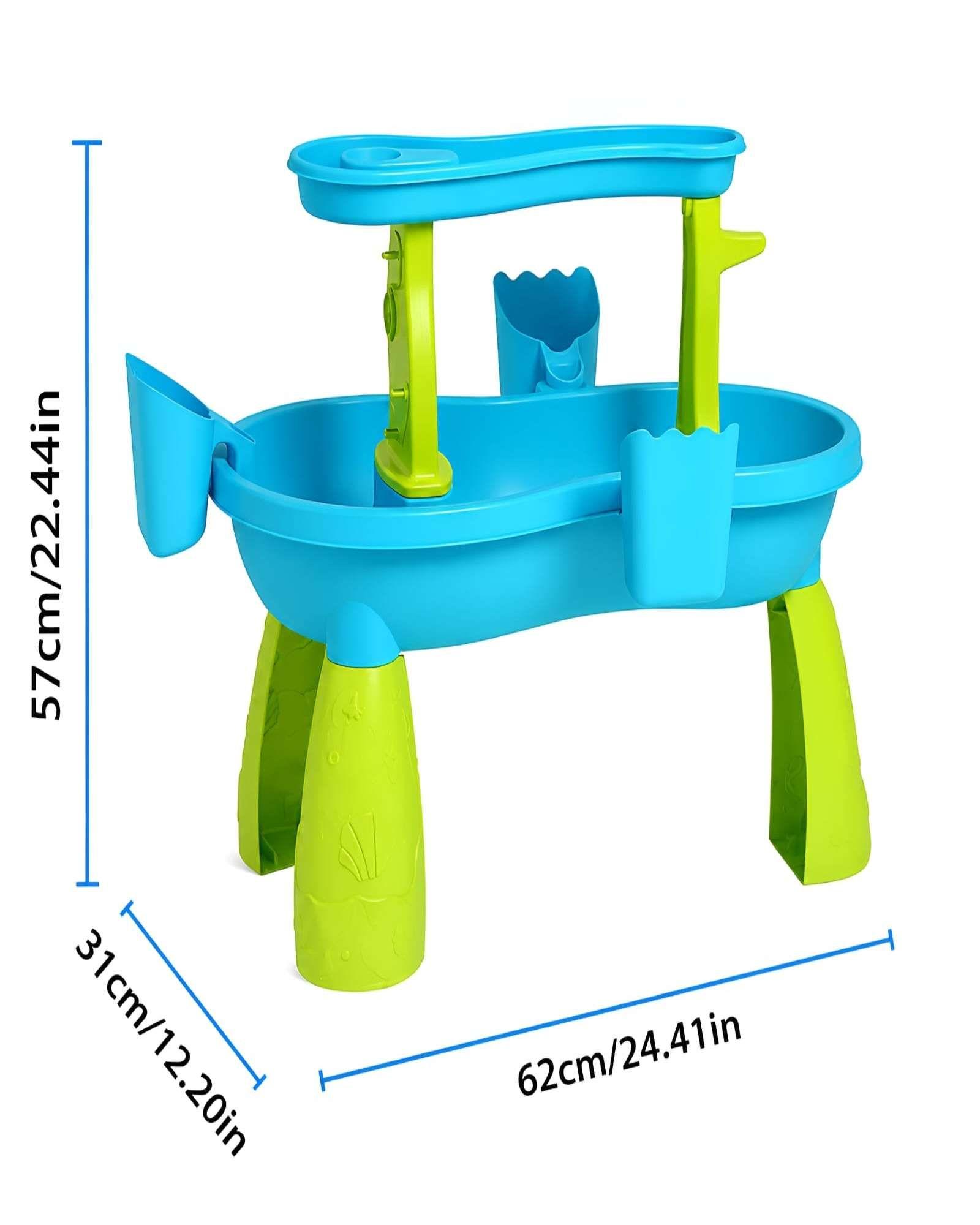 Mesa De Actividades Sensoriales Agua Y Arena Para Niños 2 Niveles-5