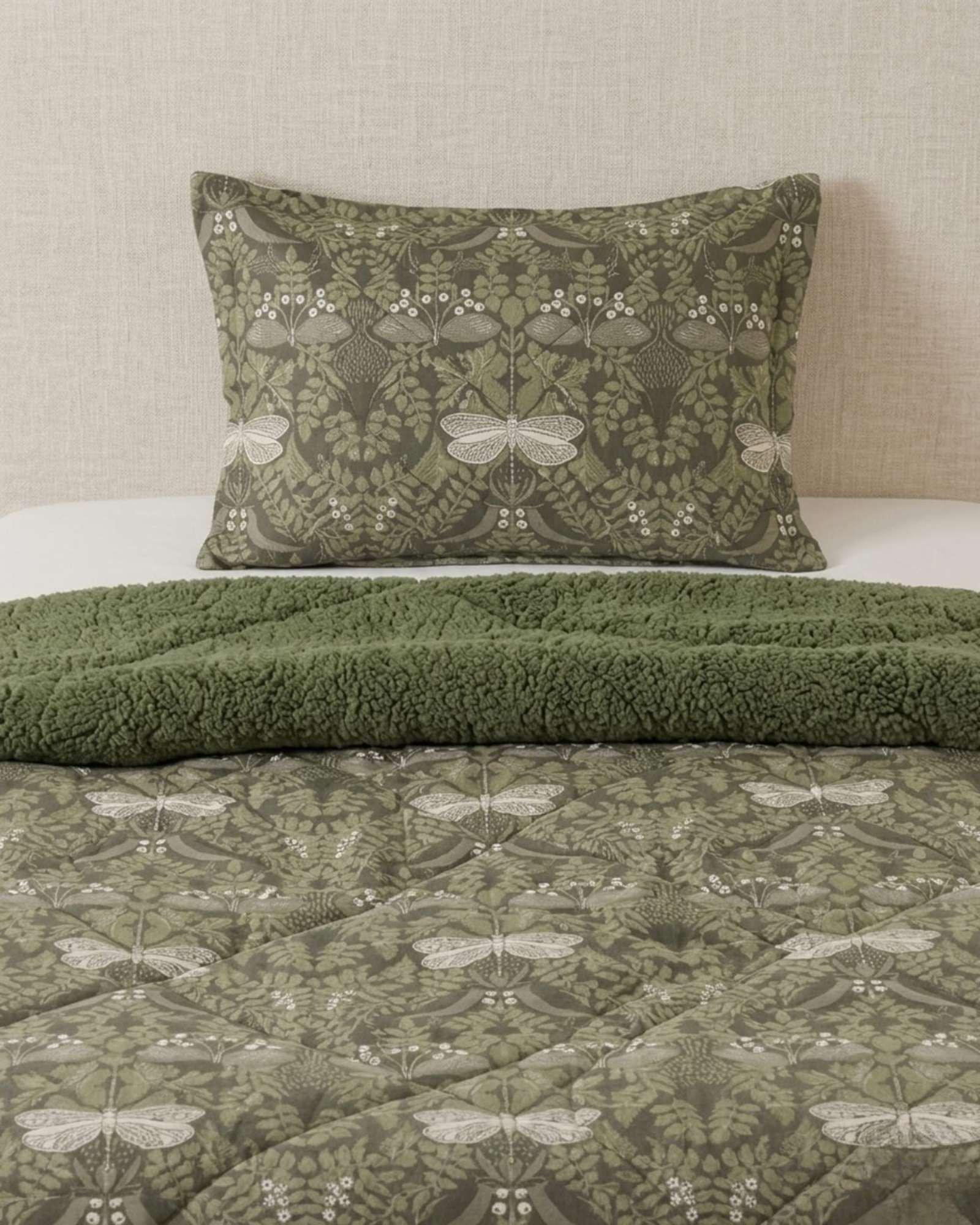Plumon Estampado Mashini Sherpa Plaza Y Media Ultra Calido m1-4