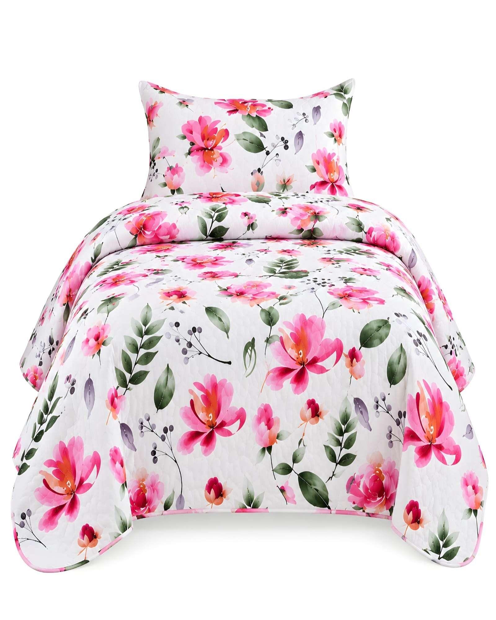 Cubrecamas Quilt de Verano Plaza y Media con Funda 02-5