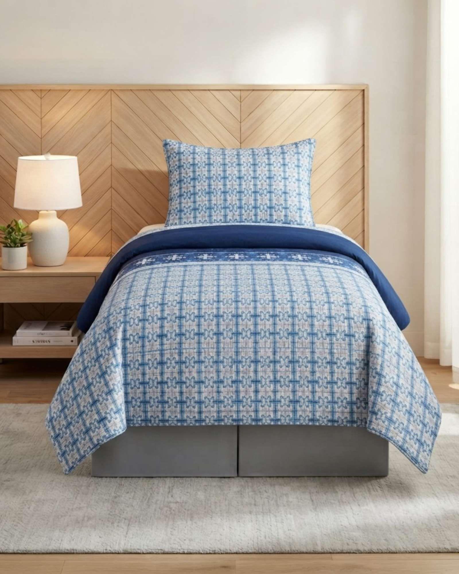 Cubrecama de Verano 1.5 Plaza Liviano y Fresco Quilt A15-1