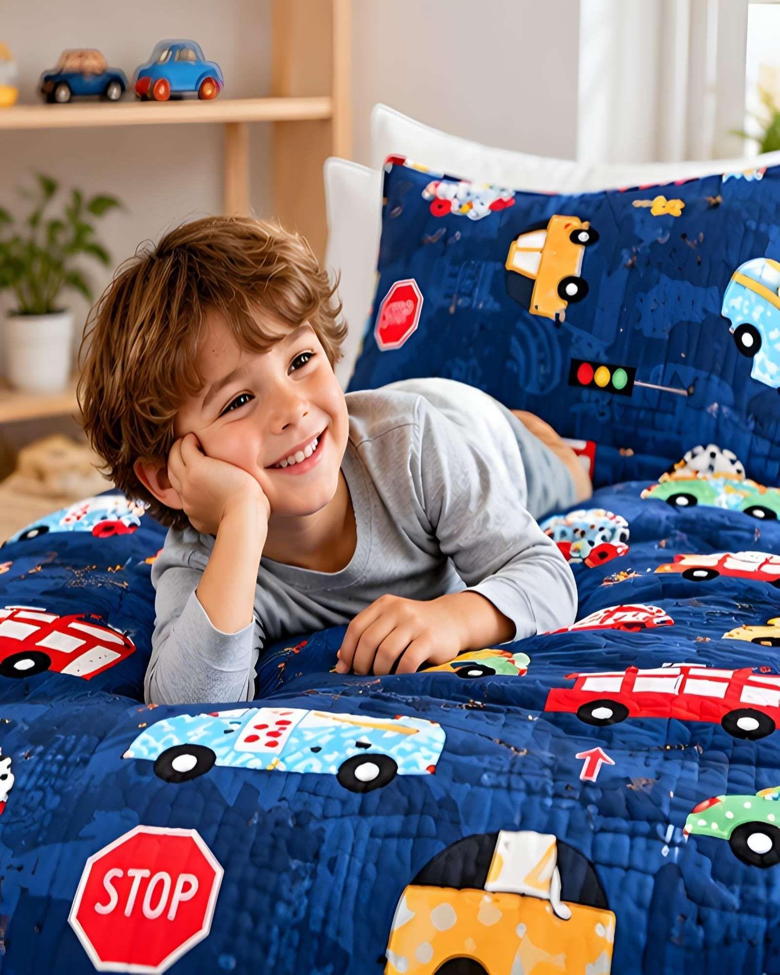 Cubrecamas Quilt de Verano Plaza y Media con Funda 03-3