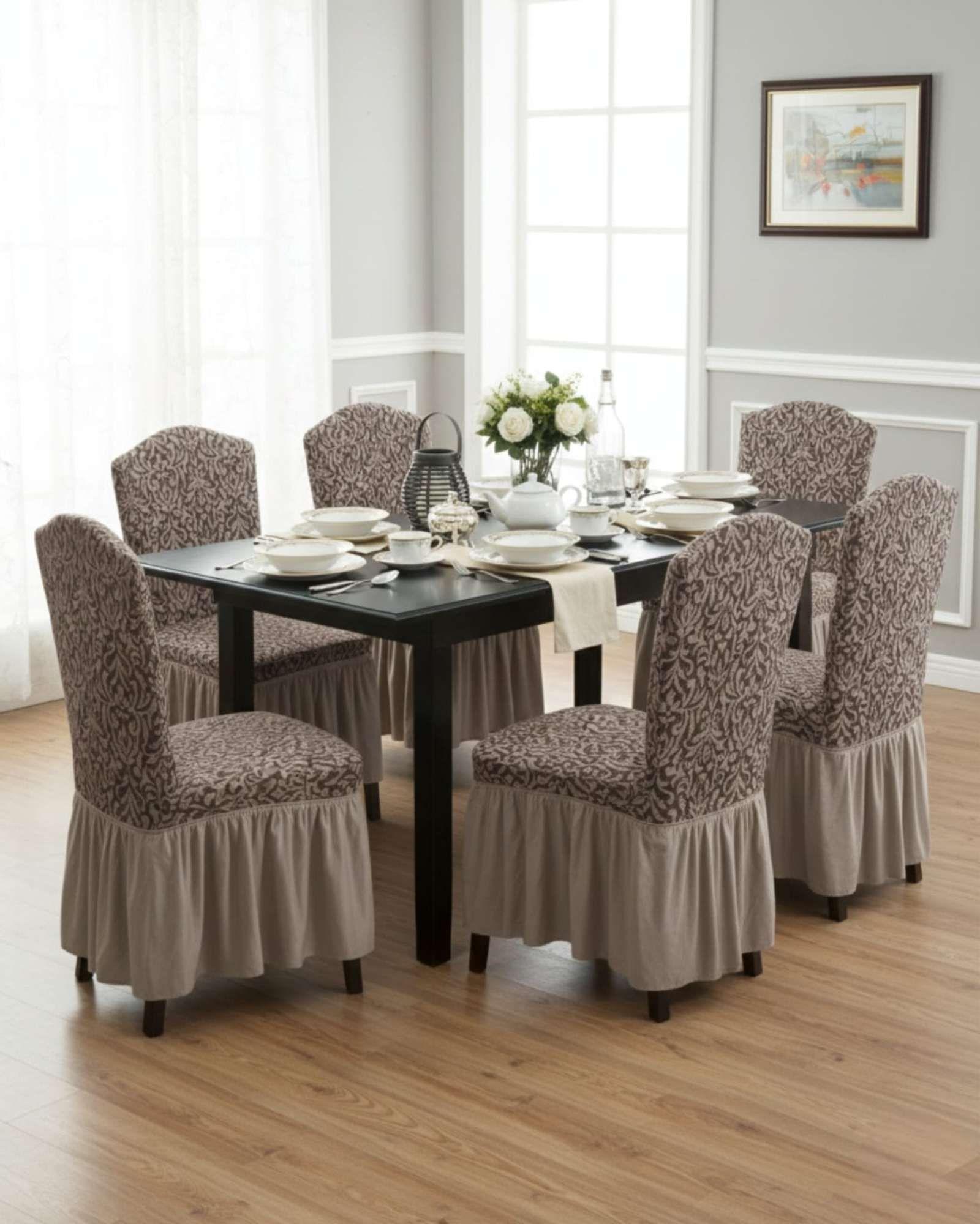 JUEGO DE 6 FUNDAS DE SILLA TEJIDO 3D M2-4