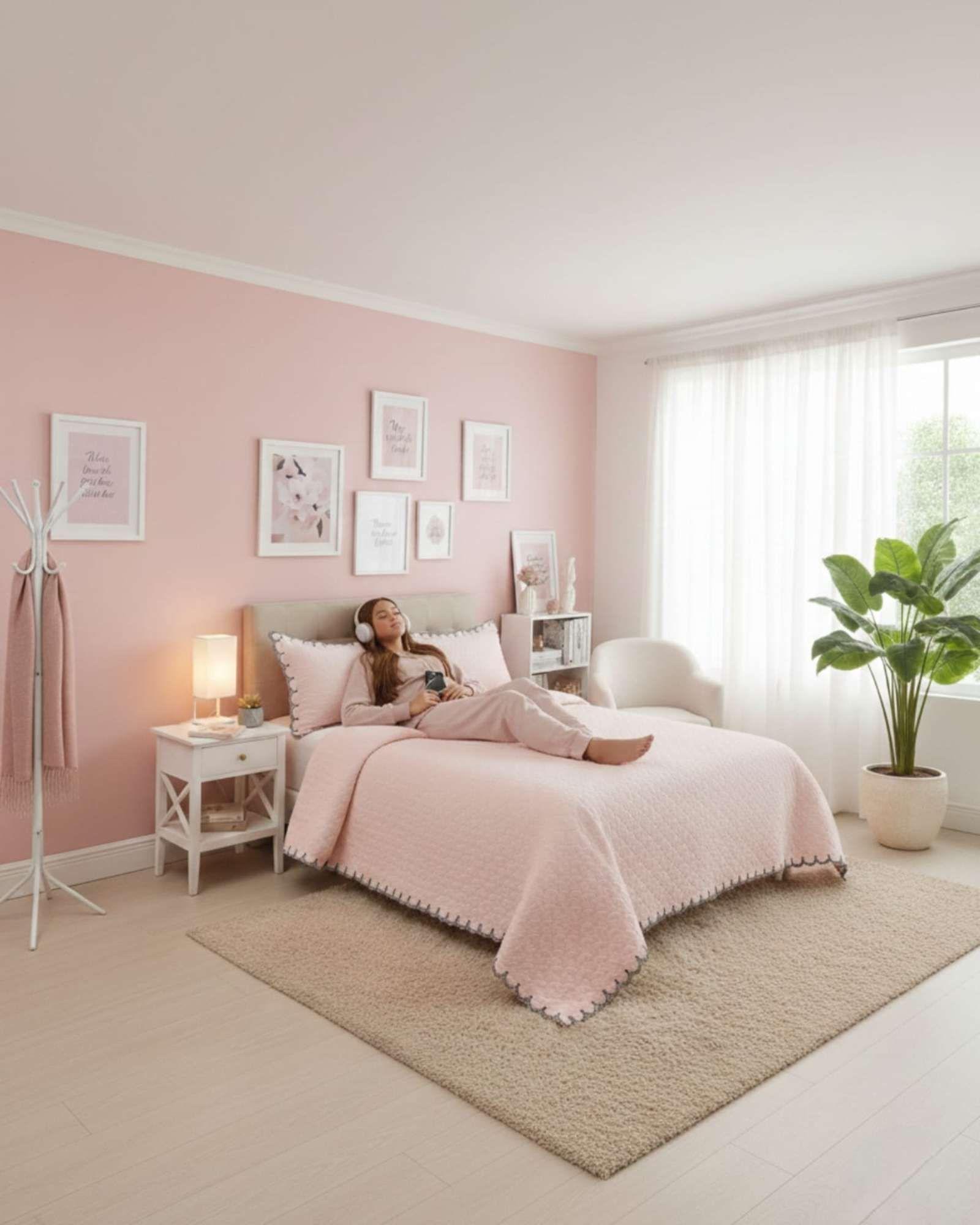 CUBRECAMAS QUILT BORDADOS 2 PLAZA EXTRA SUAVE b02-3