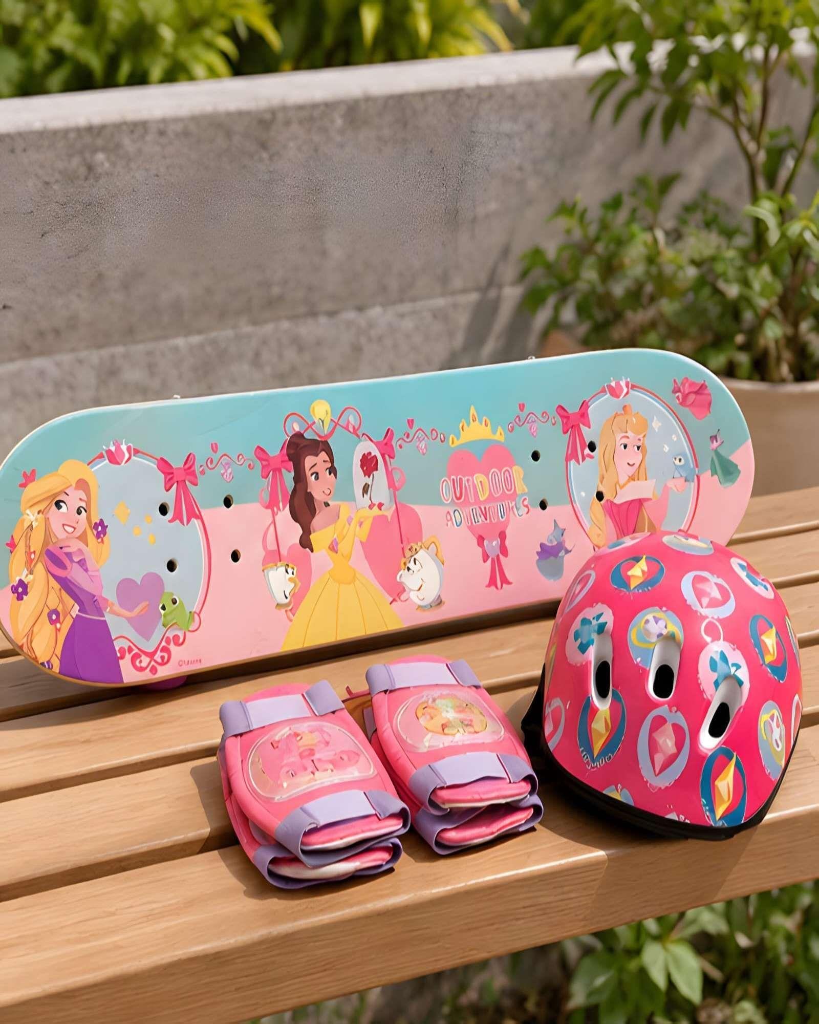 Set Completo de Patineta Infantil con Casco y Protecciones para Niños-3