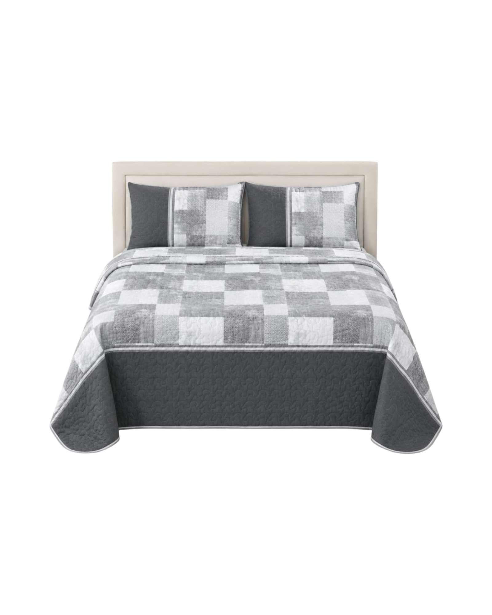 Quilt Cubrecama Delgado Verano Super King + 2 Almohadas 01-5