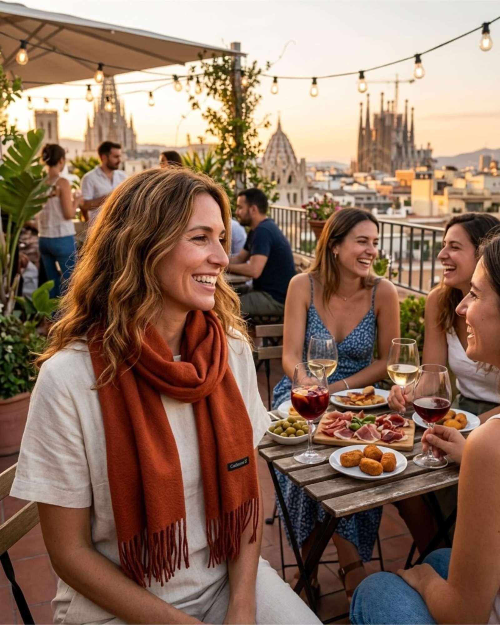 Bufanda Cashmere Premium Unisex Varios Colores marron-4