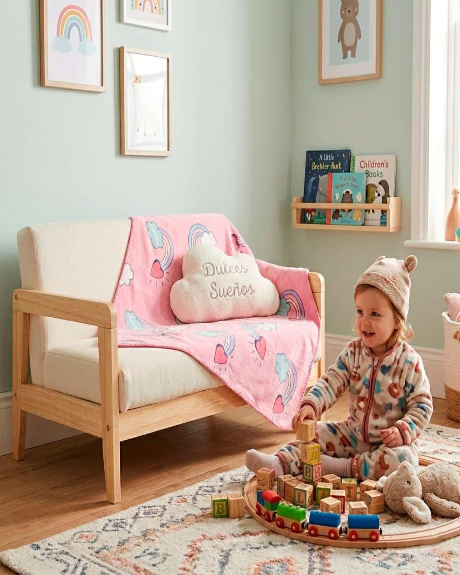 Manta Infantil Ligera Para Siestas de 127x152cm de Minney-2