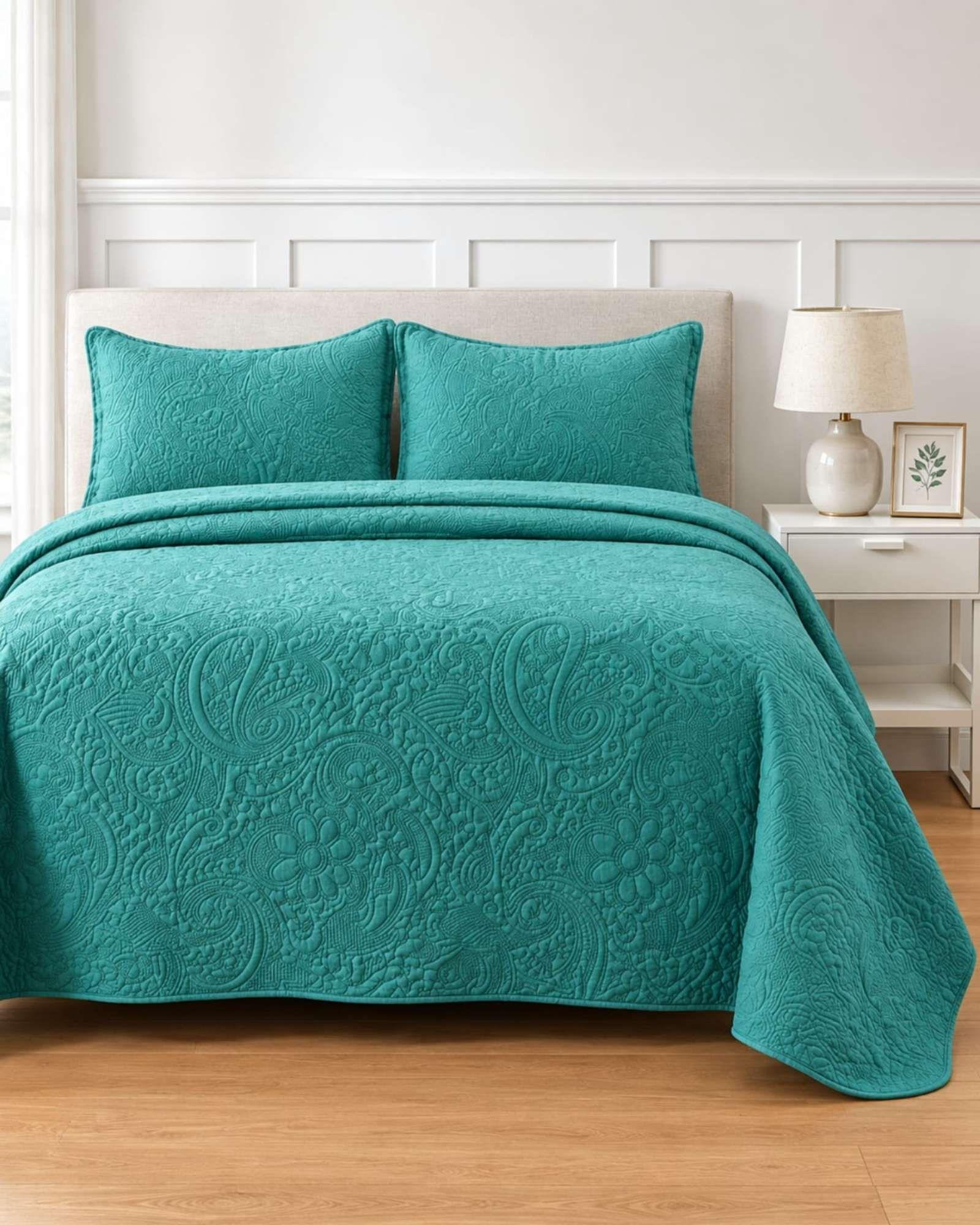 Quilt Cubrecama 2 Plazas Verano Diseño Relieve 01-0