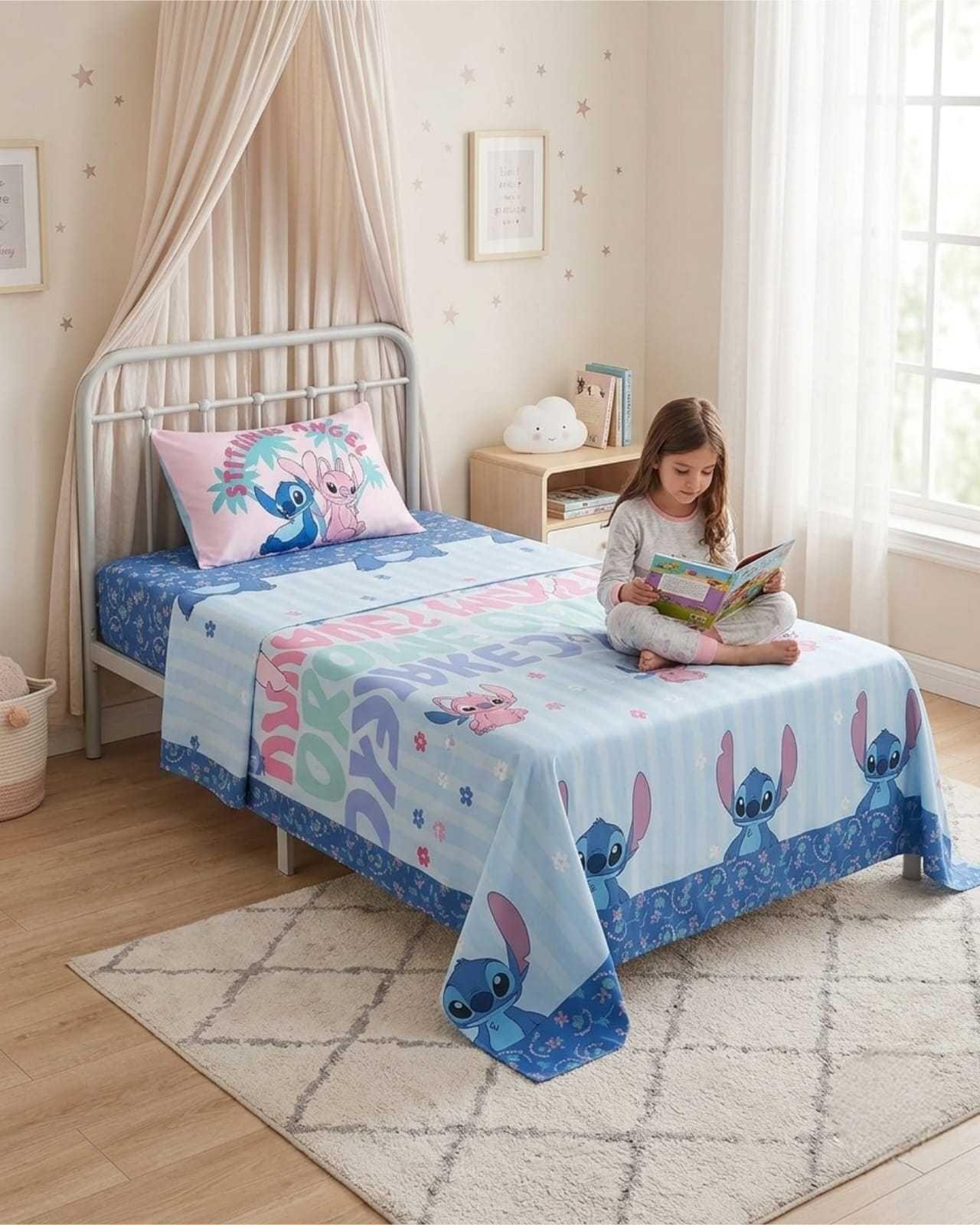 Set de Sábanas 1,5 Plazas Estampado Infantil Contemporáneo 06-1