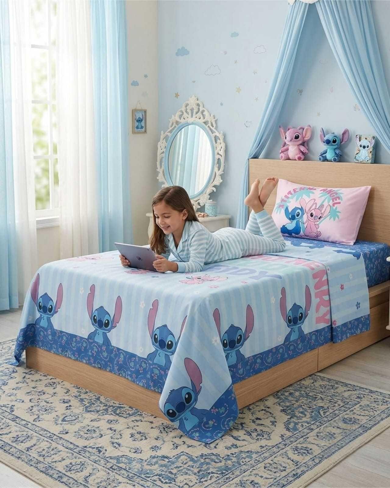 Set de Sábanas 1,5 Plazas Estampado Infantil Contemporáneo 06-2