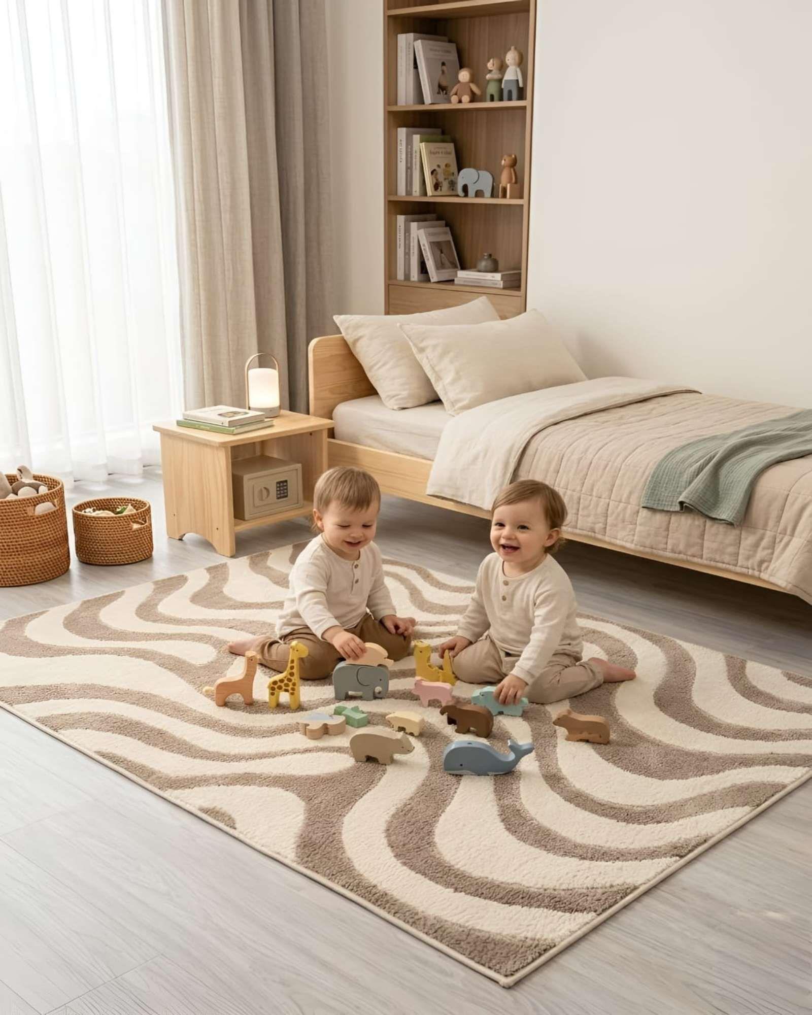 Alfombra Living y Dormitorio Decoración Para Hogar Minimalista 02-3