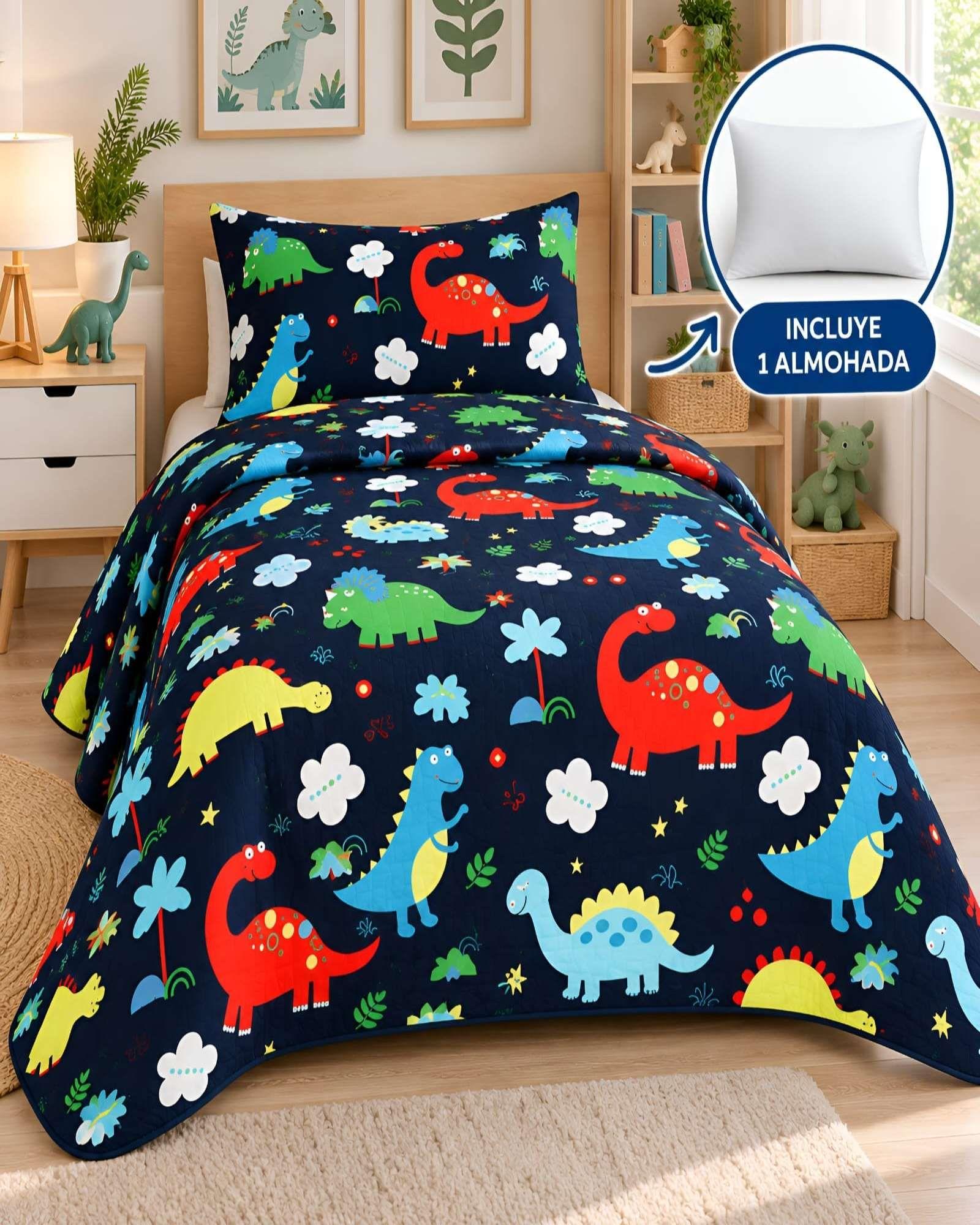 Set Quilt Verano 1.5 Plazas + Almohada + Funda De Almohada 16-3