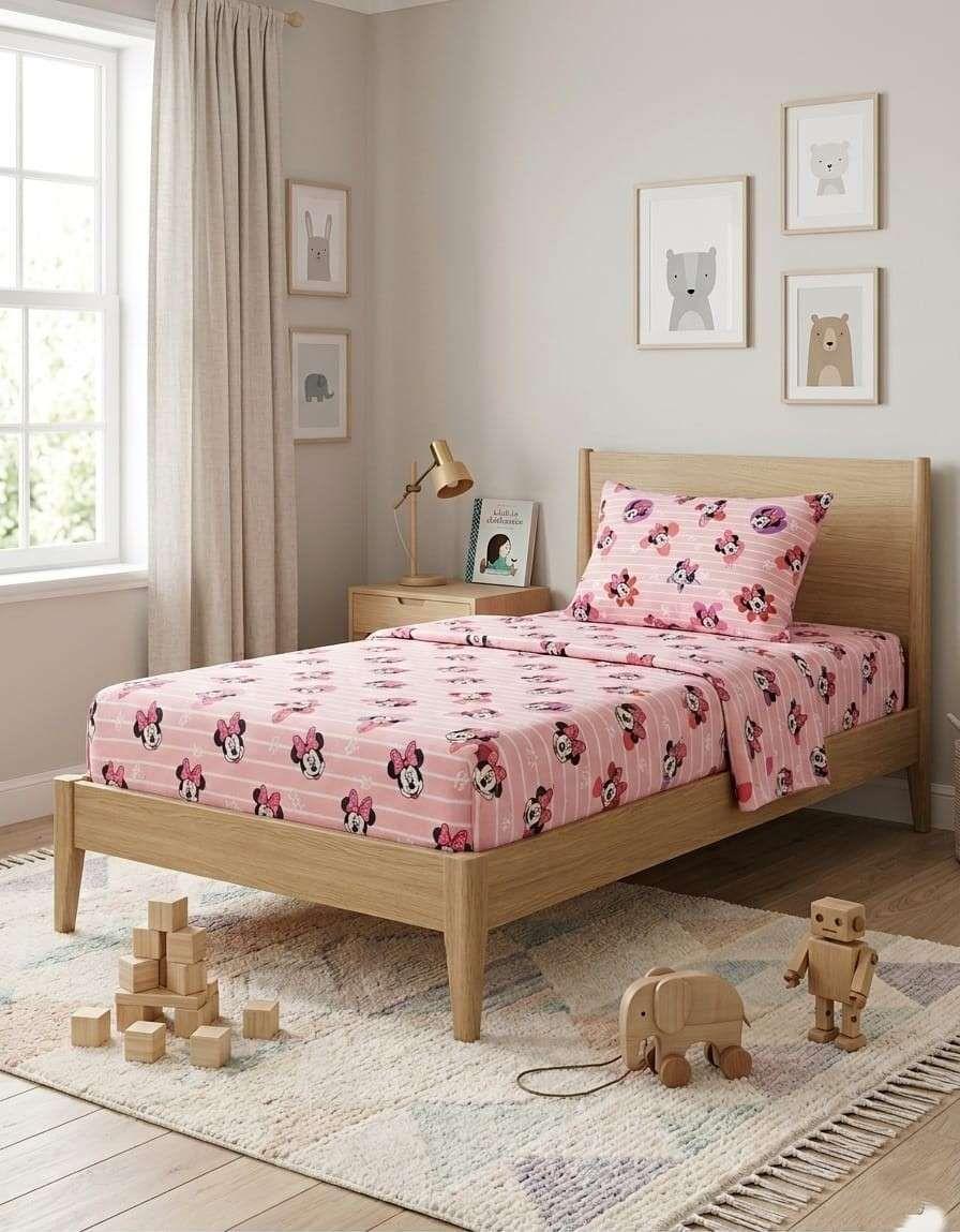 Juego Sábanas de Polar 1,5 plaza Diseño Infantil Estampado B1-1