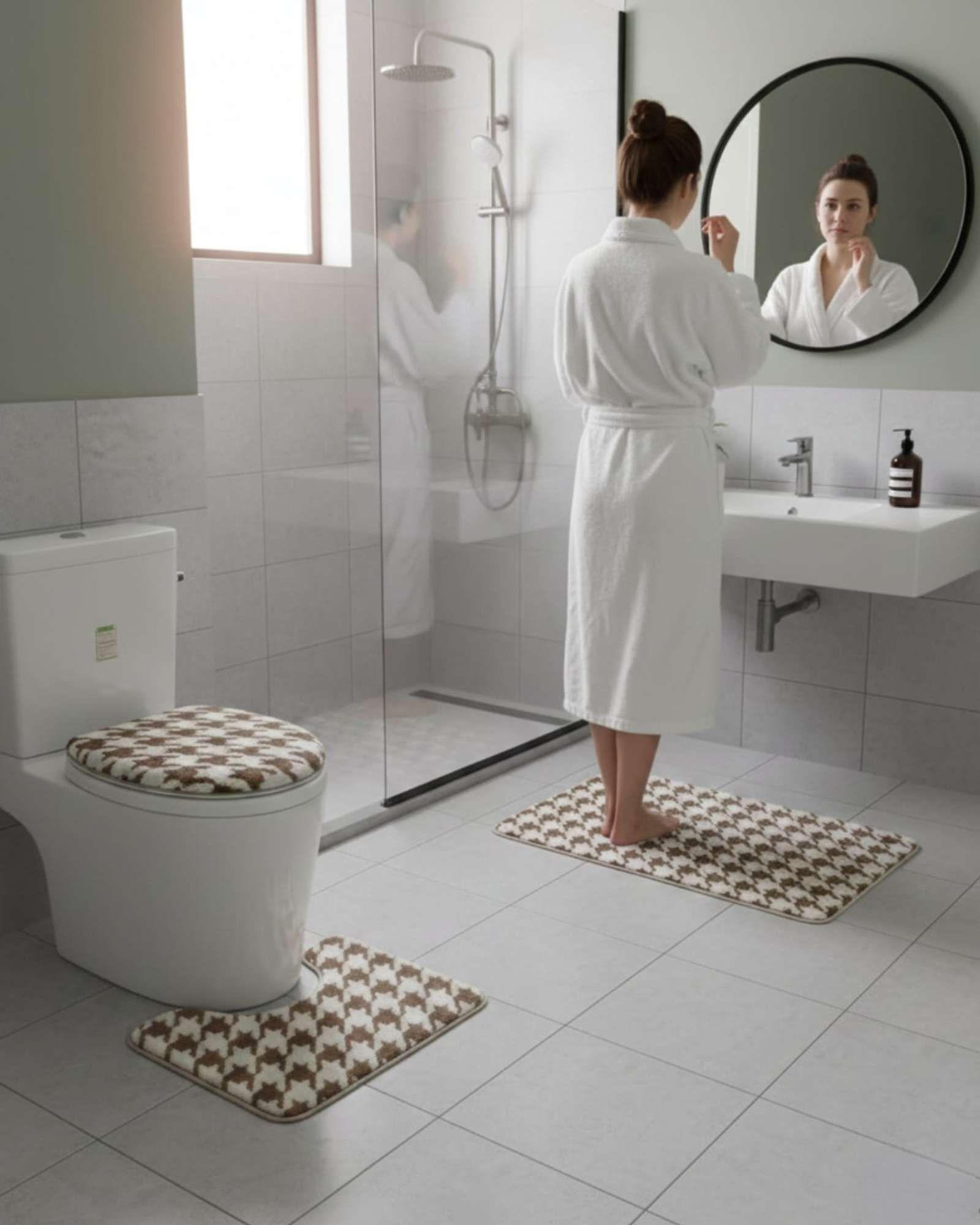 SET DE BAÑO 3 PIEZAS SUAVES Y ABSORBENTES m6-3