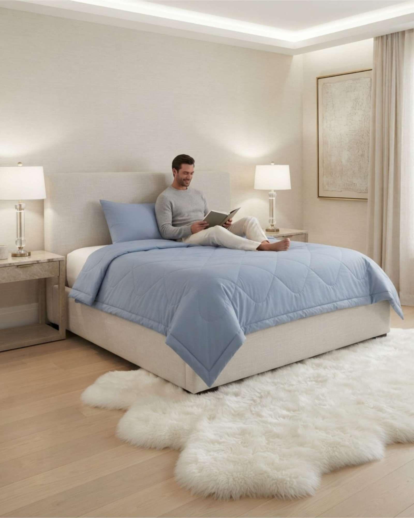 Plumon Elegante Plaza y Media Para Verano Mas Almohada m3-4