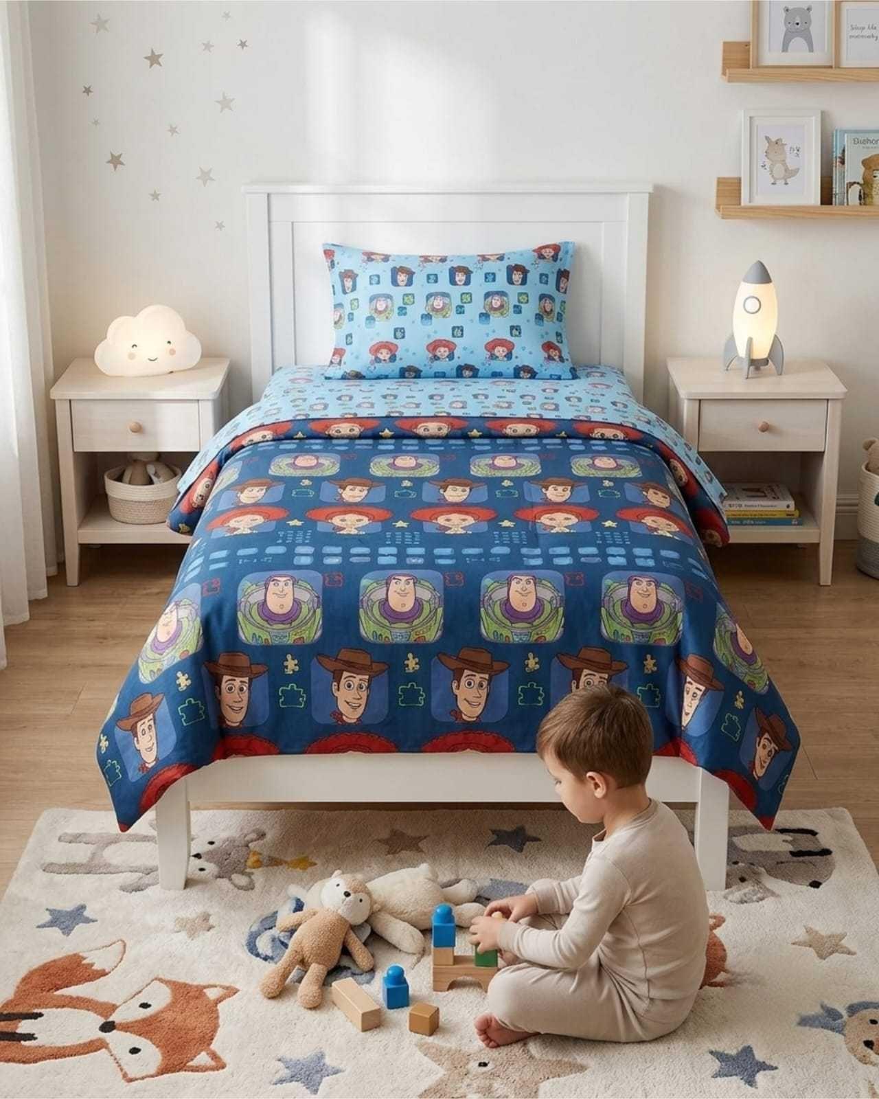 Set de Sábanas 1,5 Plazas Estampado Infantil Contemporáneo 07-1