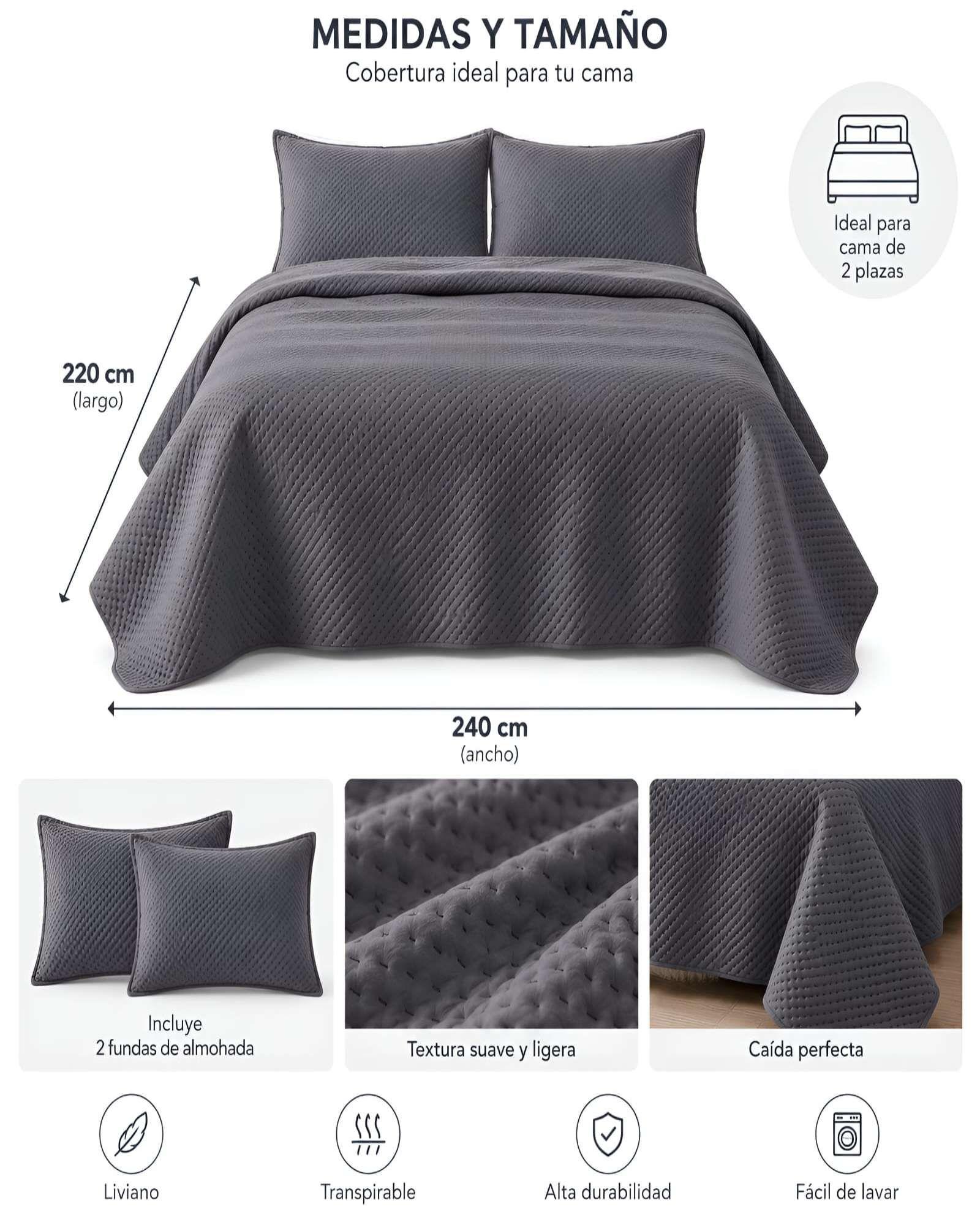 Quilt Cádiz Ultra Soft Mashini King  260 x 240 cm 04-4
