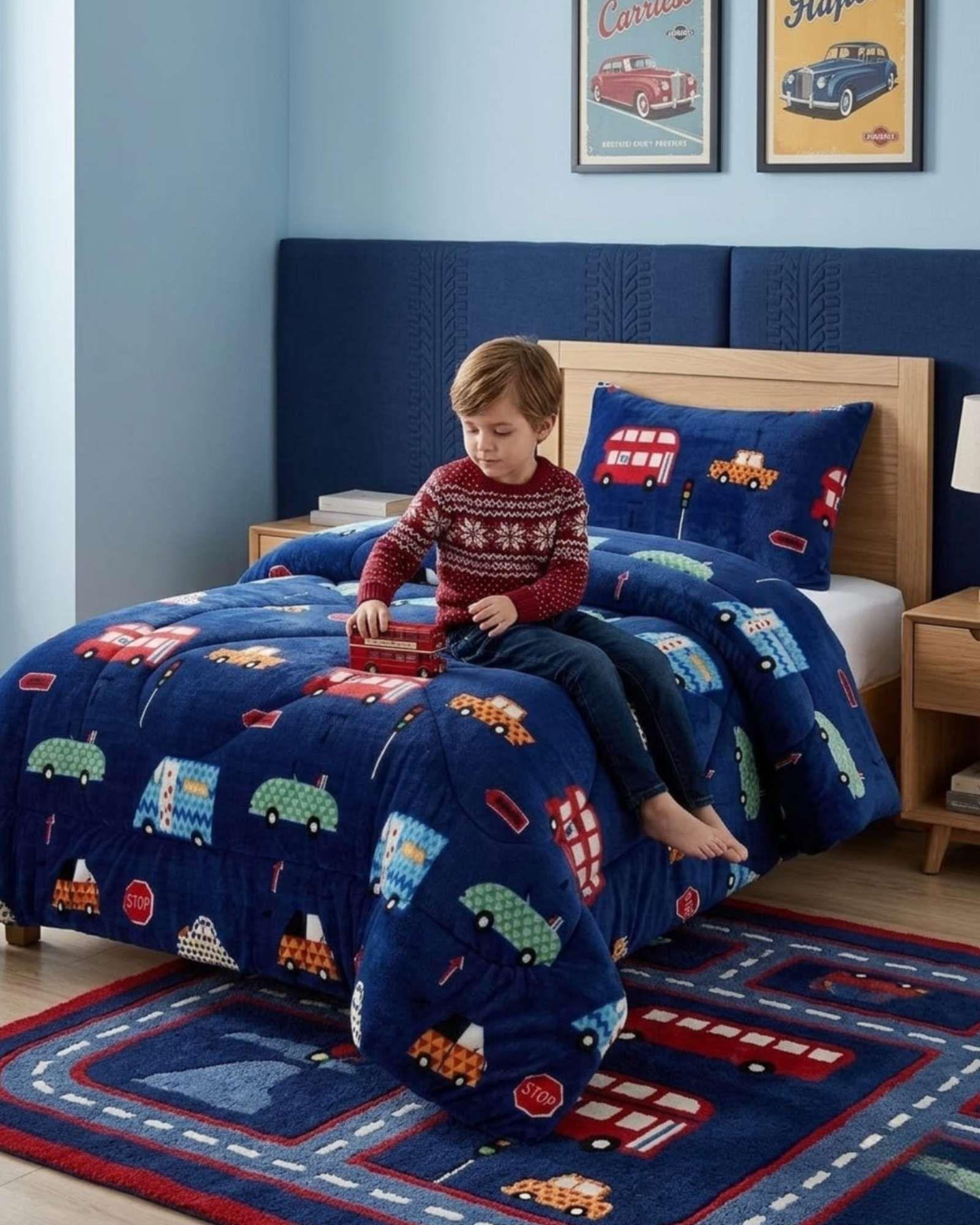 Plumon Plush de Chiporro Ultra Suave Para Invierno Plaza y media m4-4